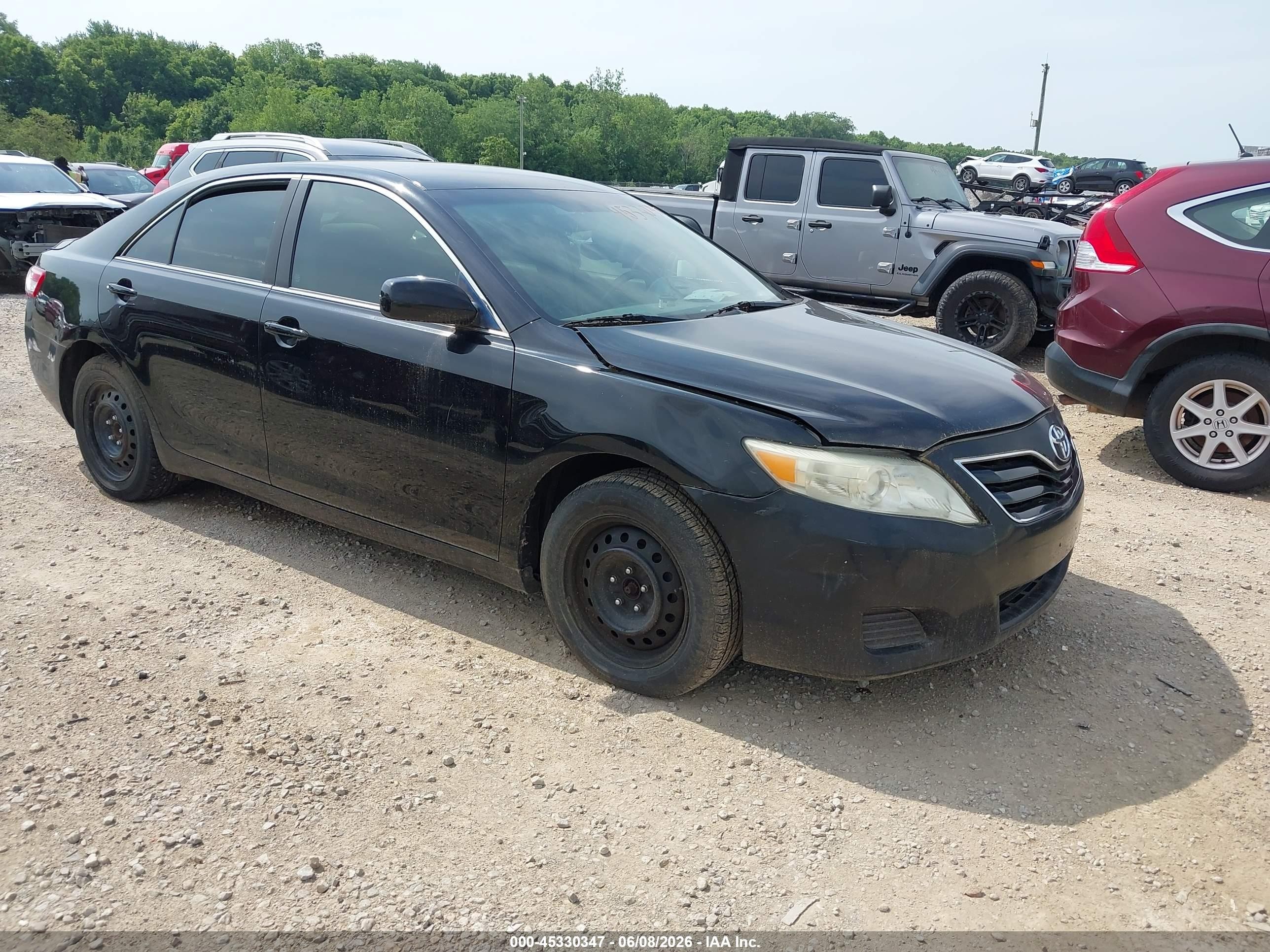 2010 Toyota Camry Le Black vin: 4T1BF3EK9AU016027