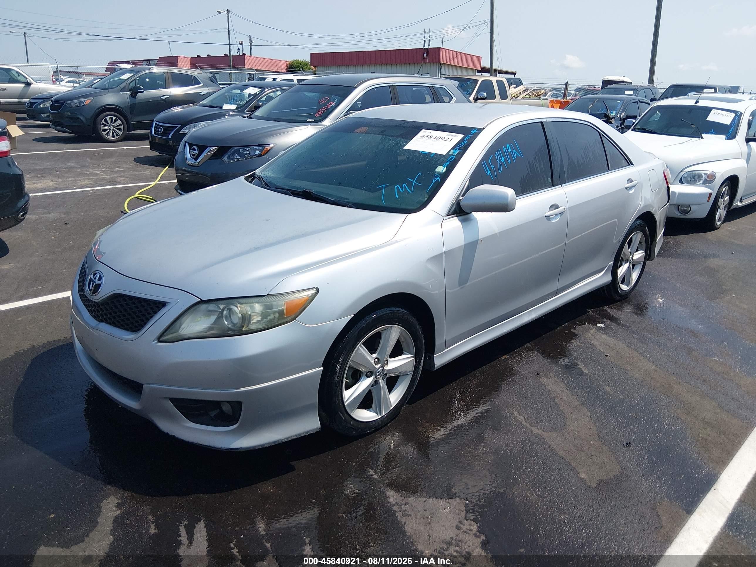 2010 Toyota Camry Se Silver vin: 4T1BF3EK9AU017730