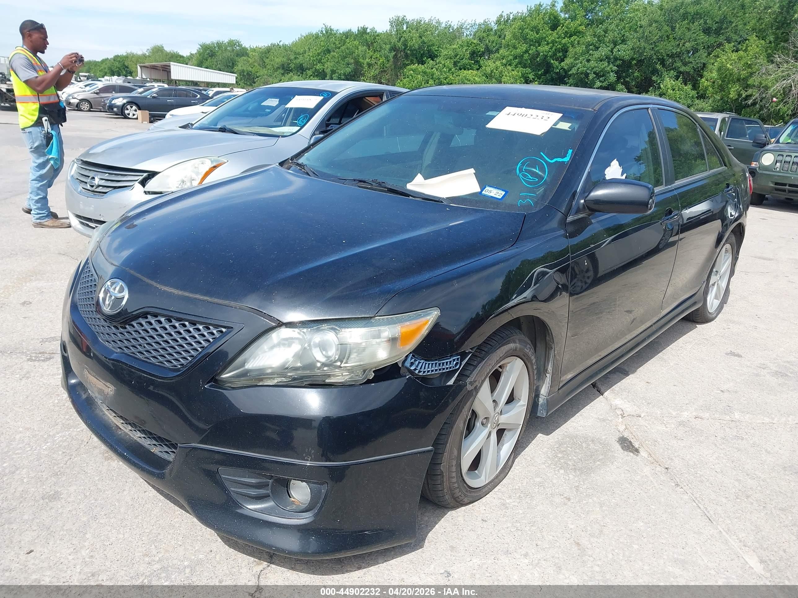 2010 Toyota Camry Se Black vin: 4T1BF3EK9AU071948