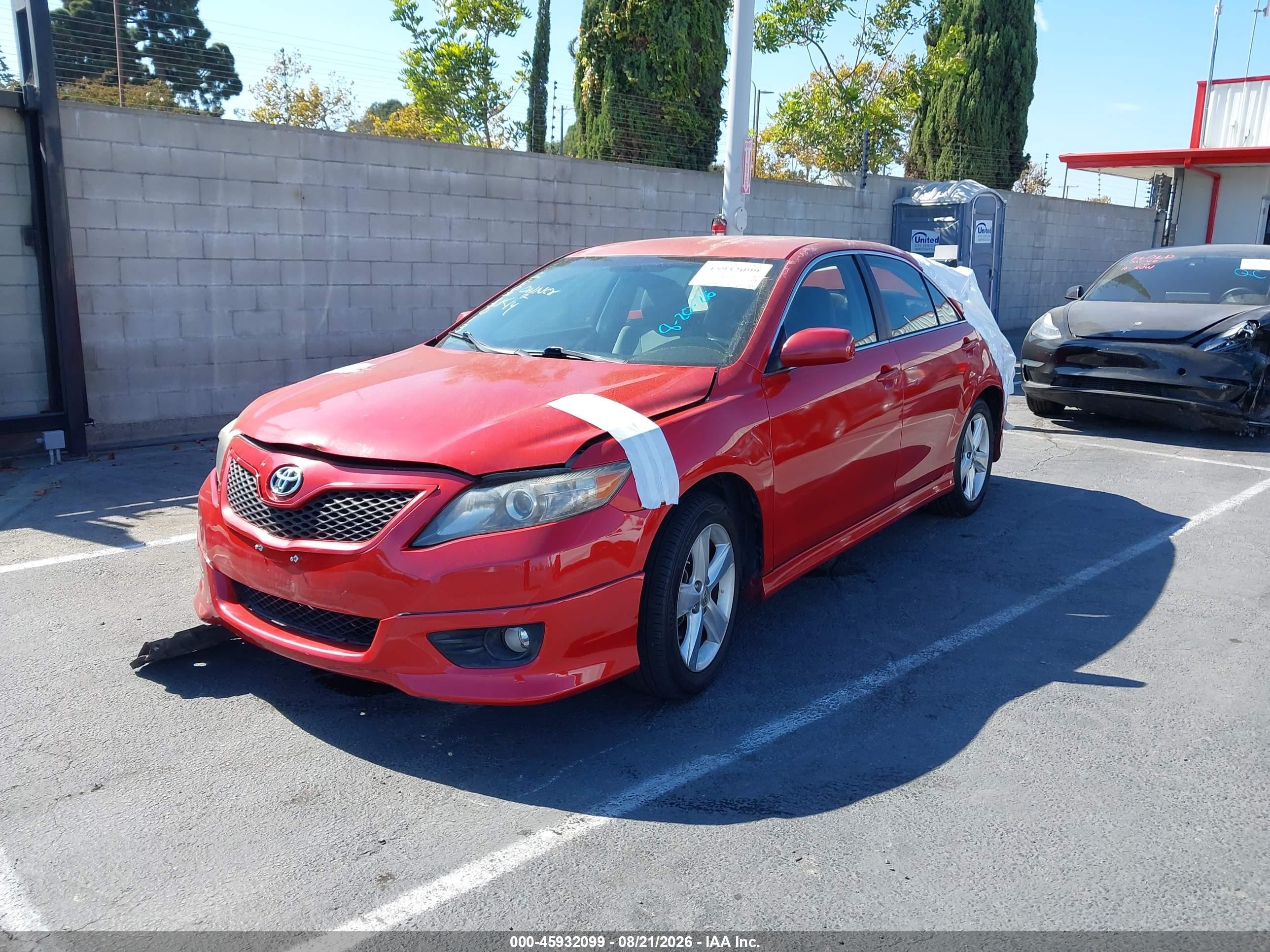 2011 Toyota Camry Se Red vin: 4T1BF3EK9BU148030