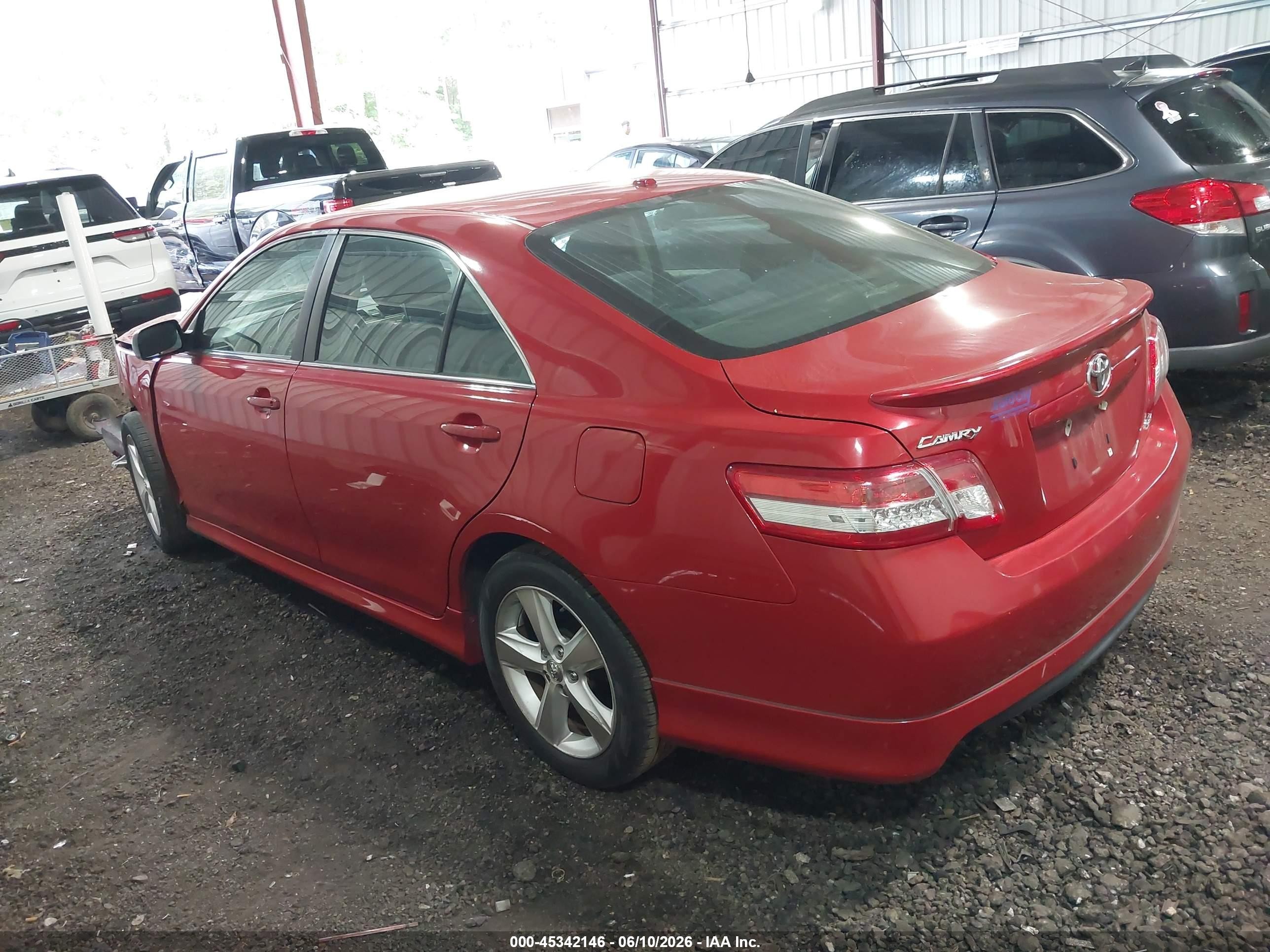 2011 Toyota Camry Se Red vin: 4T1BF3EK9BU154202