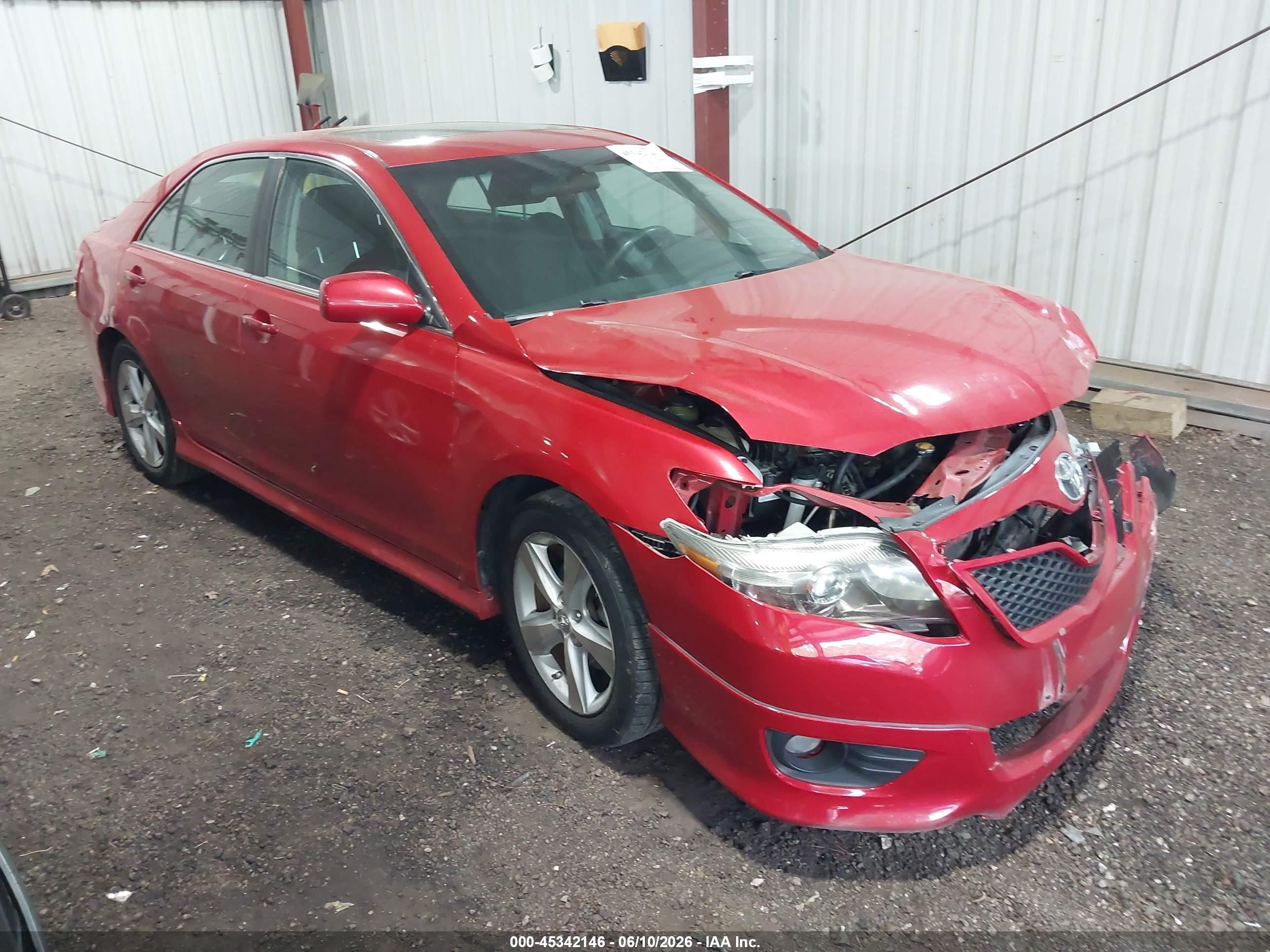 2011 Toyota Camry Se Red vin: 4T1BF3EK9BU154202