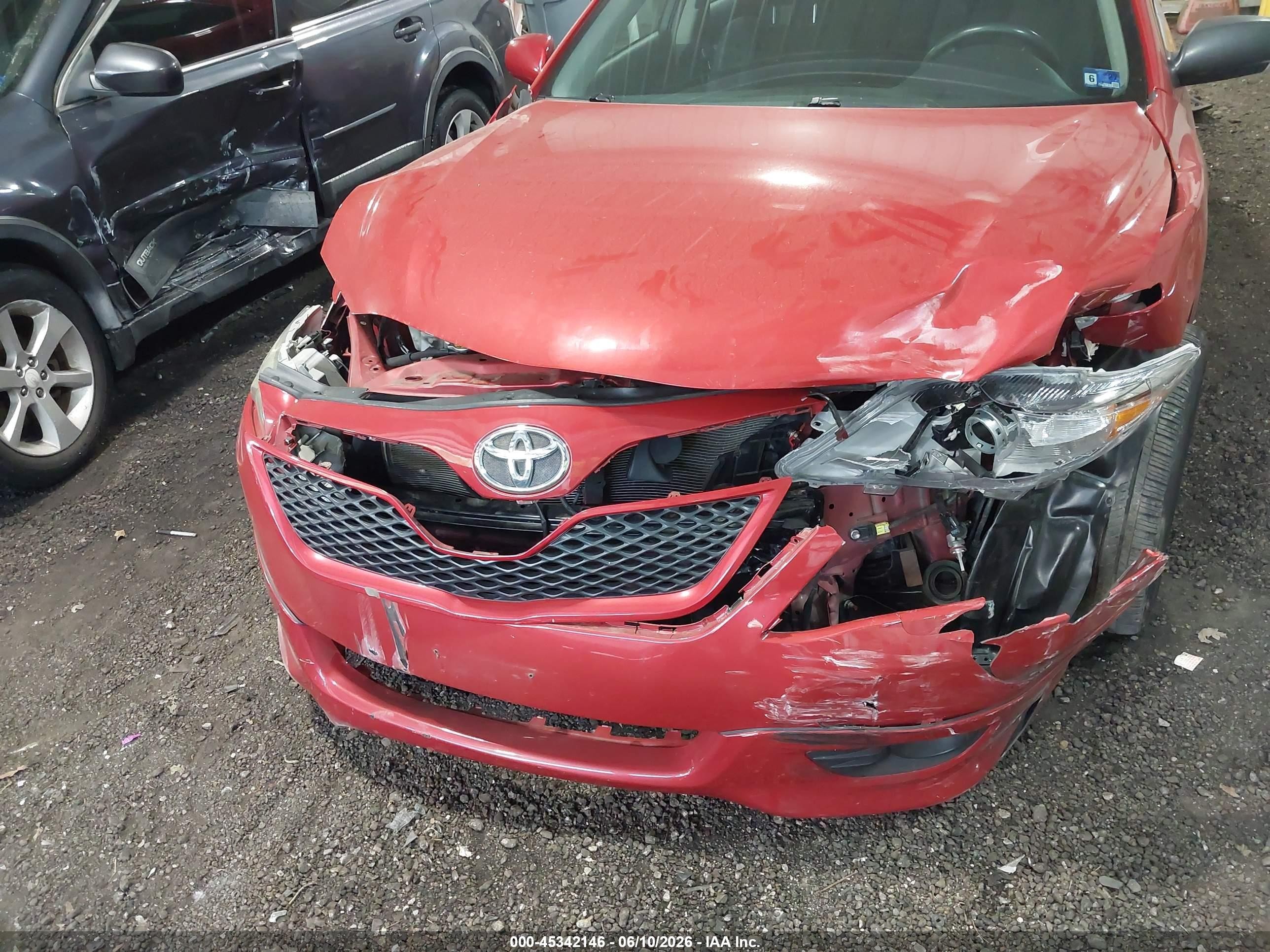 2011 Toyota Camry Se Red vin: 4T1BF3EK9BU154202