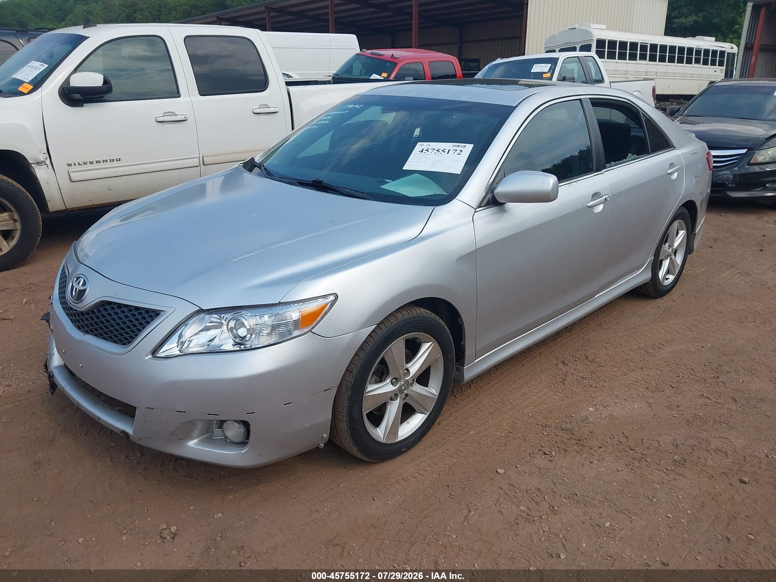 2011 Toyota Camry Se Silver vin: 4T1BF3EK9BU171923