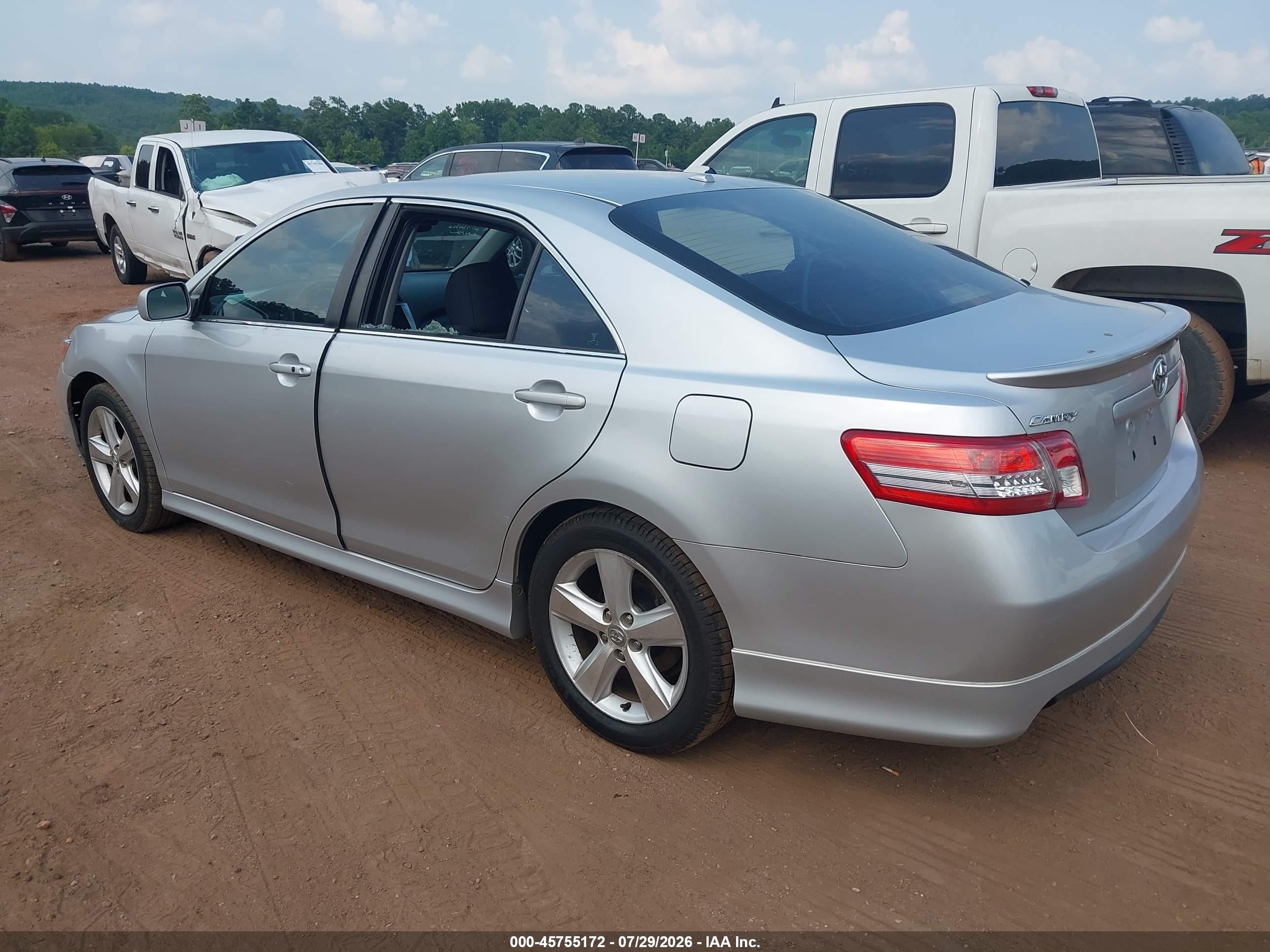 2011 Toyota Camry Se Silver vin: 4T1BF3EK9BU171923