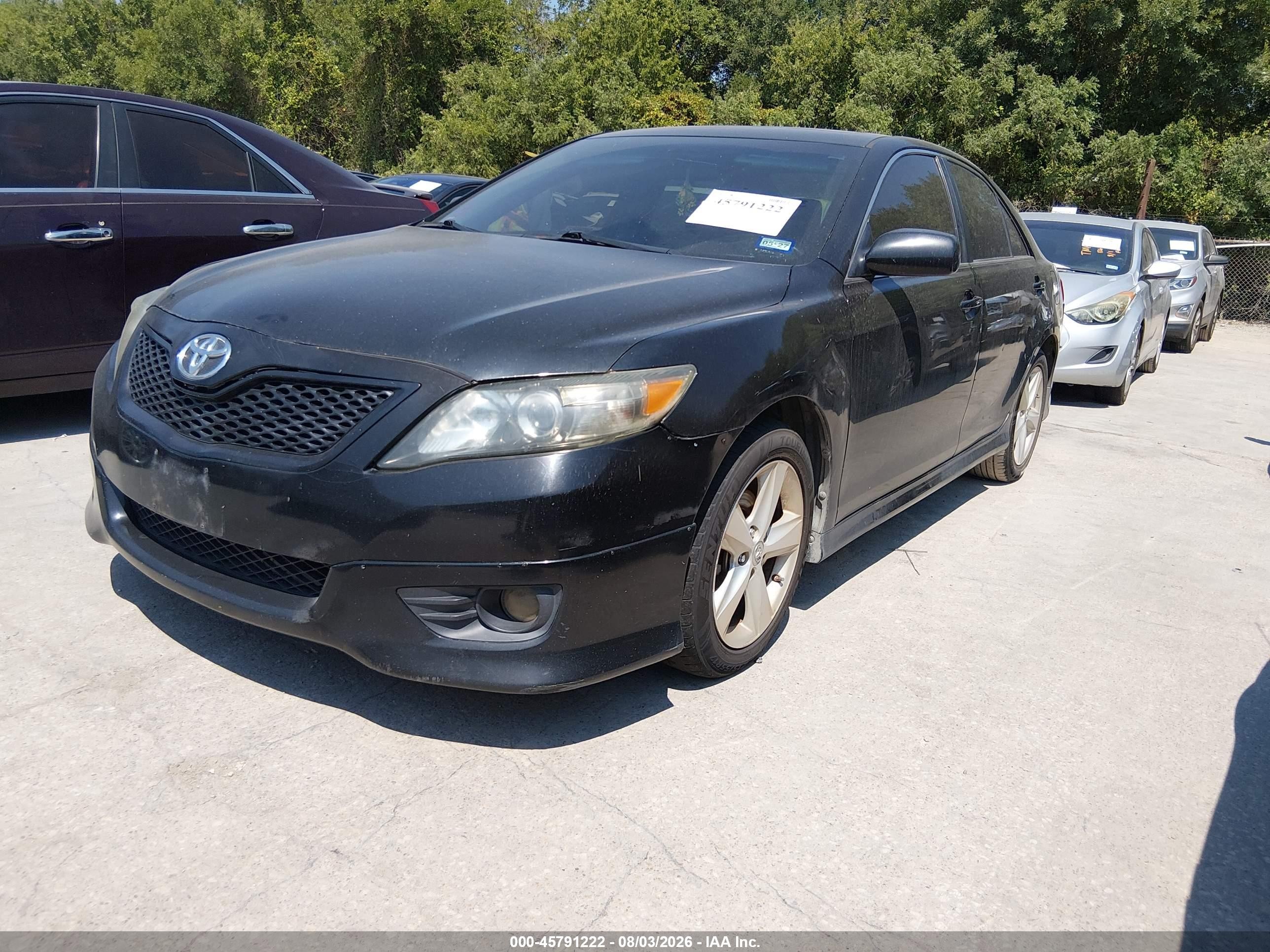 2011 Toyota Camry Se Black vin: 4T1BF3EK9BU227147