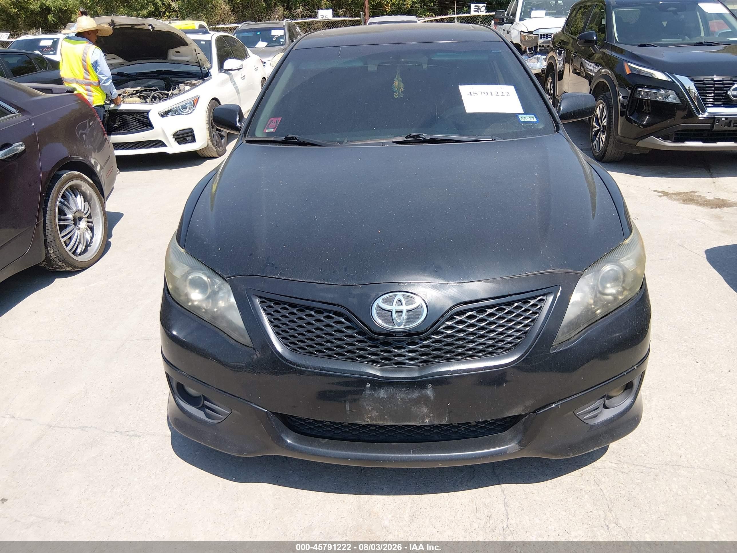 2011 Toyota Camry Se Black vin: 4T1BF3EK9BU227147