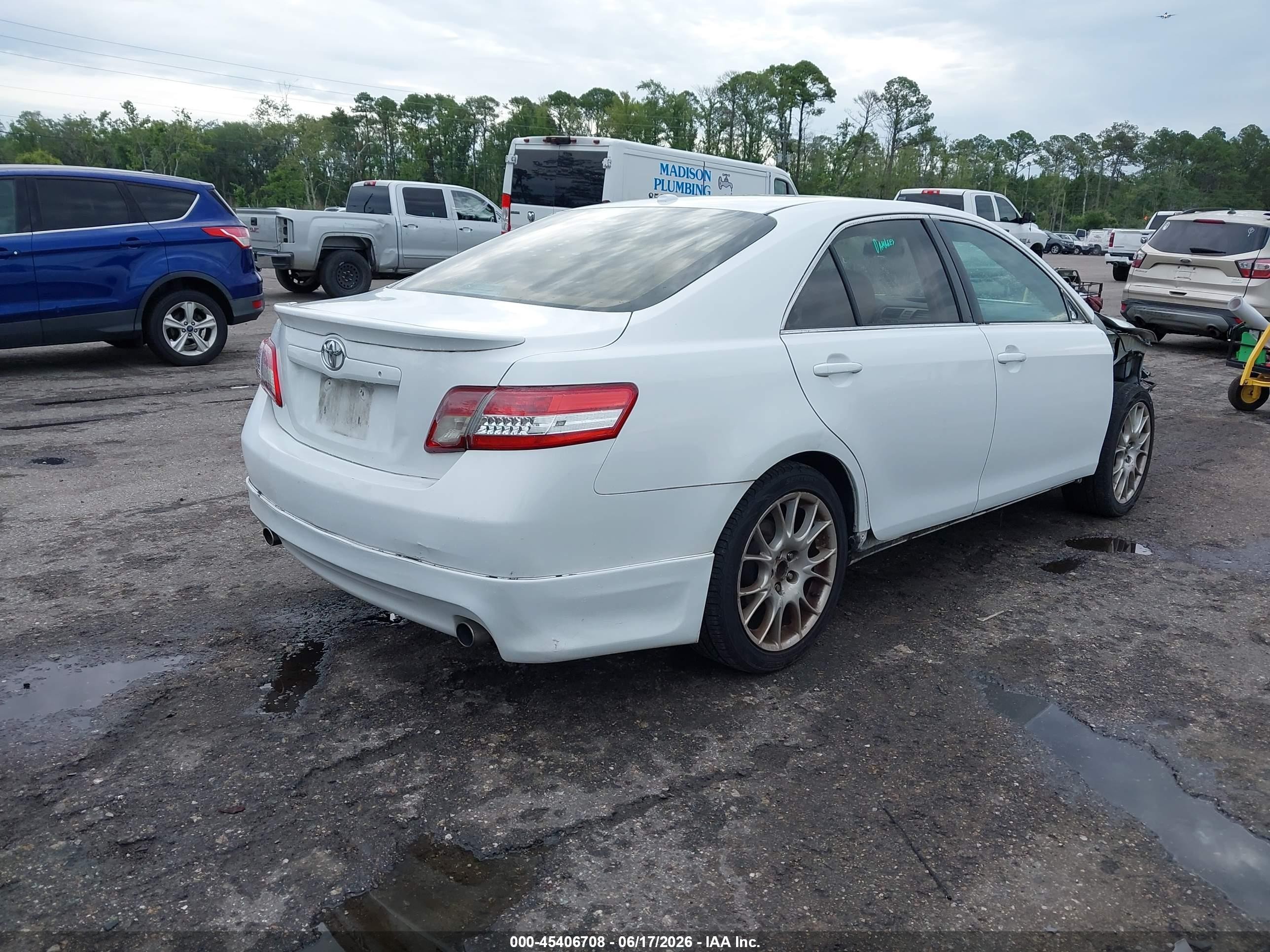 2011 Toyota Camry Le White vin: 4T1BF3EK9BU591570
