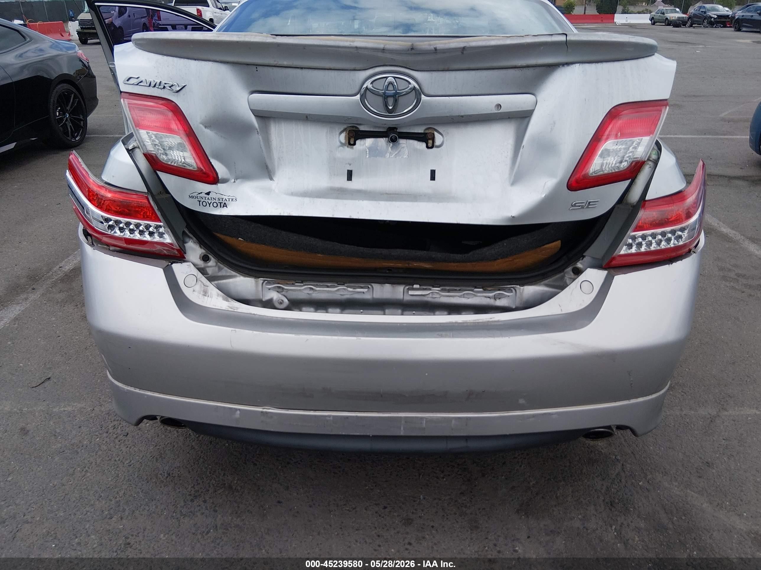 2011 Toyota Camry Se Серебряный vin: 4T1BF3EK9BU609176