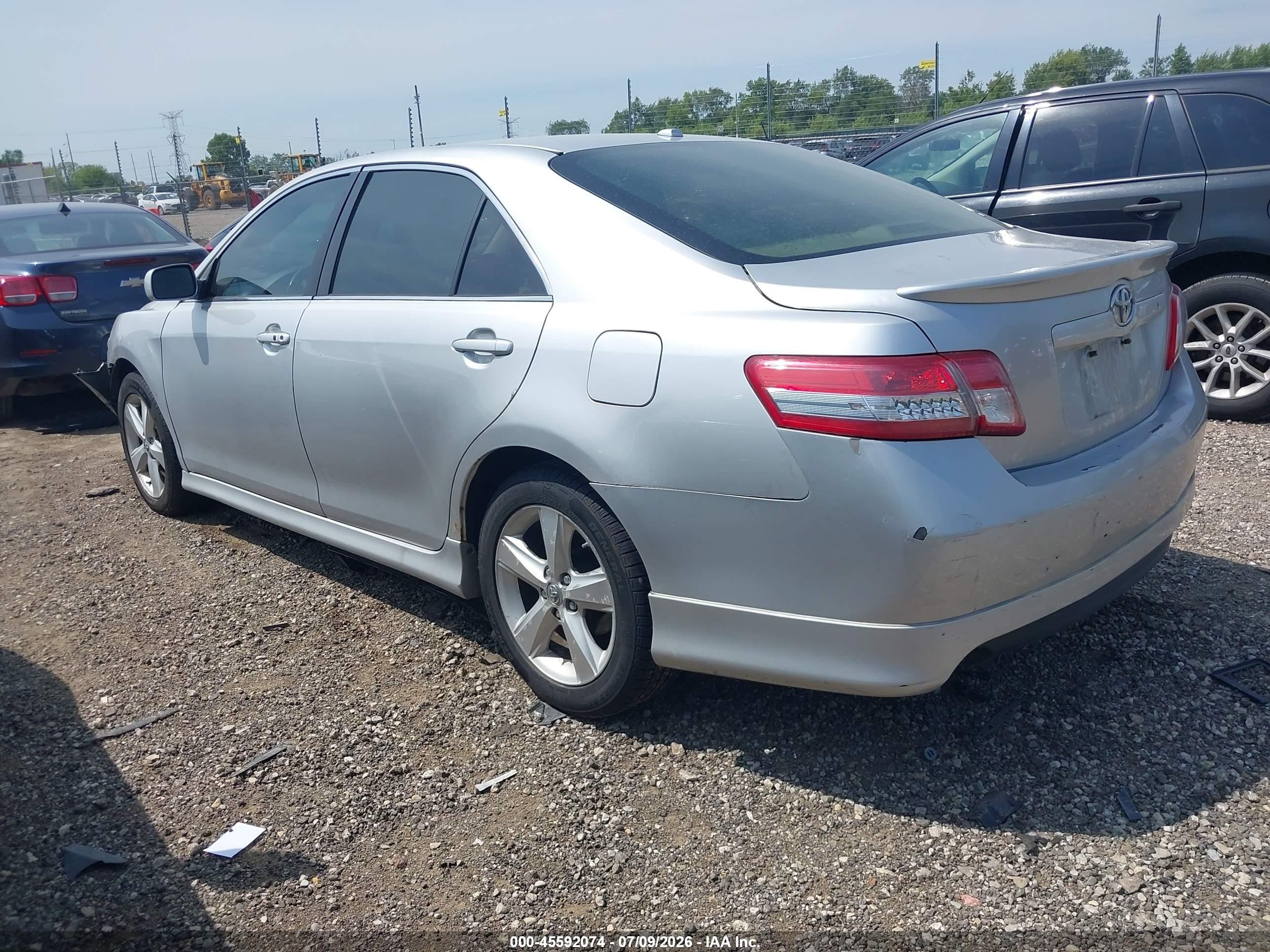 2011 Toyota Camry Se Silver vin: 4T1BF3EK9BU649161