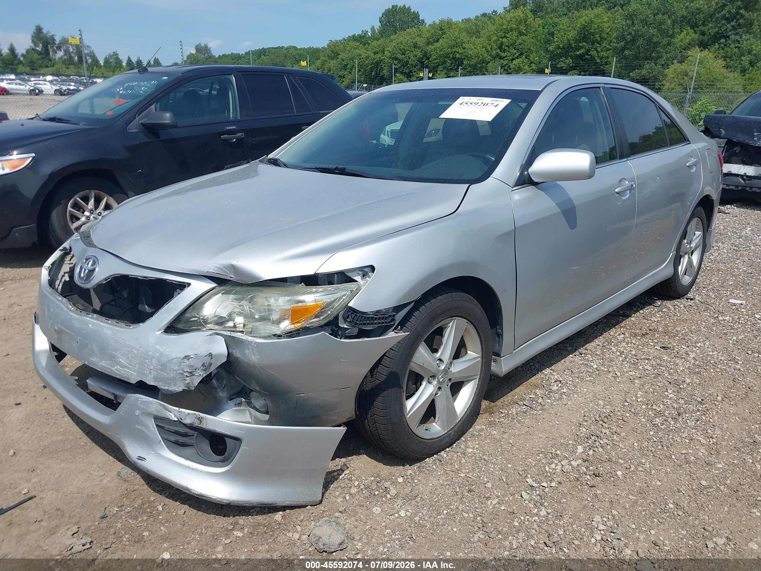 2011 Toyota Camry Se Silver vin: 4T1BF3EK9BU649161