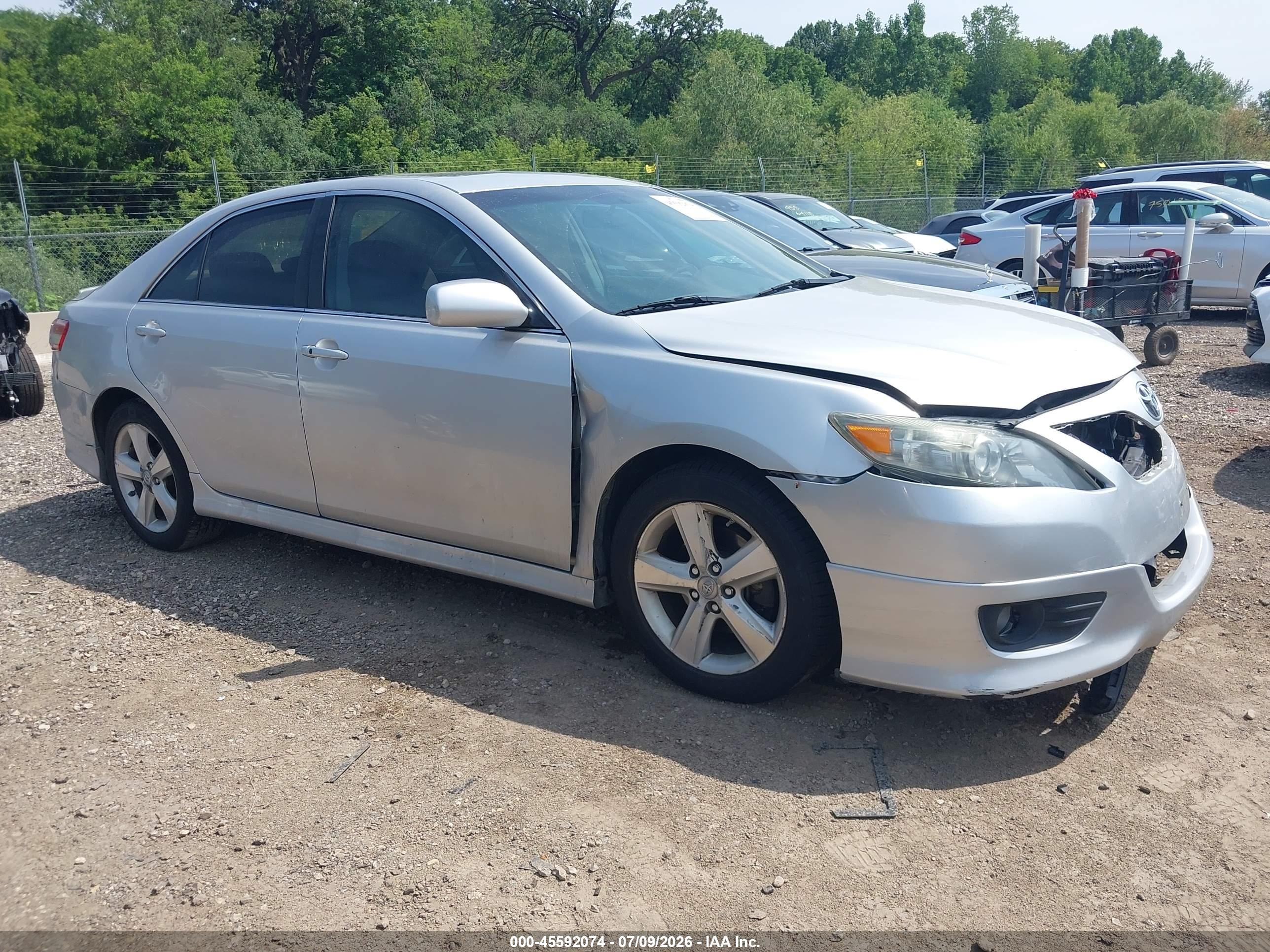 2011 Toyota Camry Se Silver vin: 4T1BF3EK9BU649161