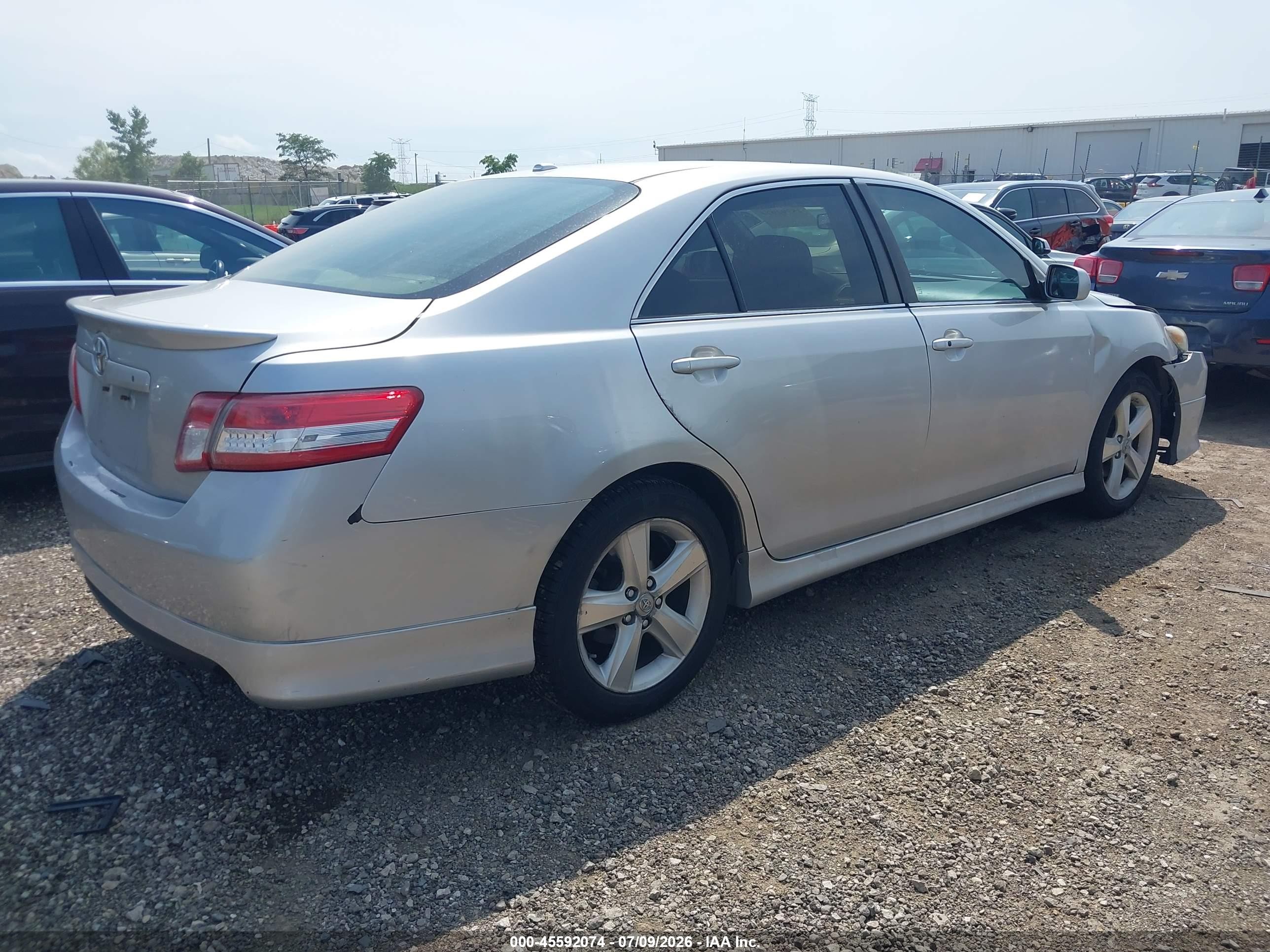 2011 Toyota Camry Se Silver vin: 4T1BF3EK9BU649161