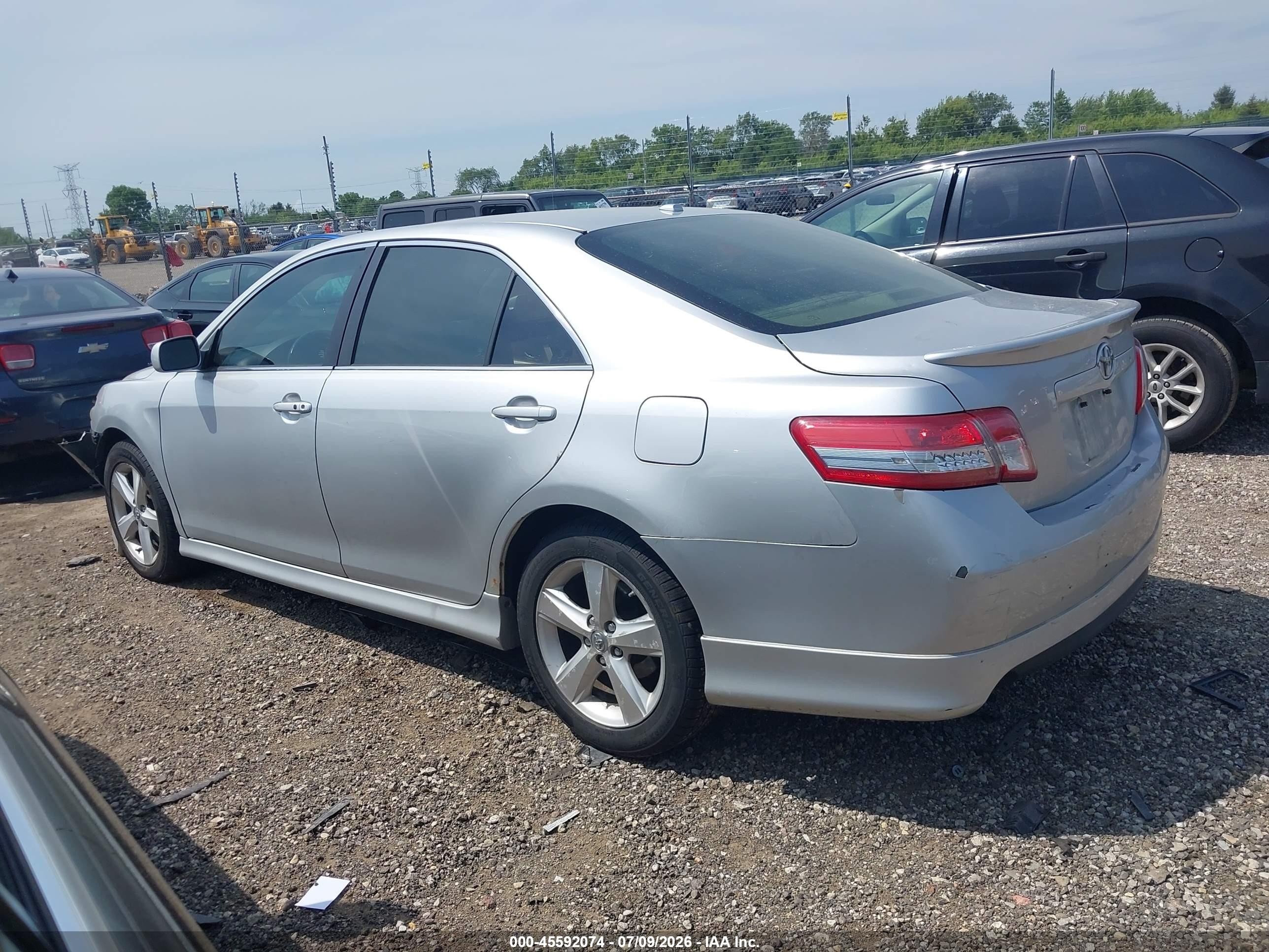 2011 Toyota Camry Se Silver vin: 4T1BF3EK9BU649161