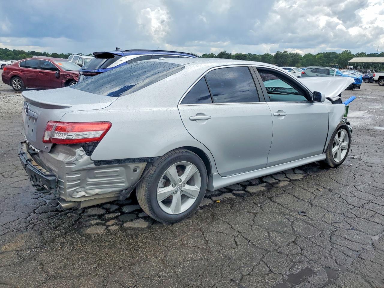 2011 Toyota Camry Se Silver vin: 4T1BF3EK9BU649998