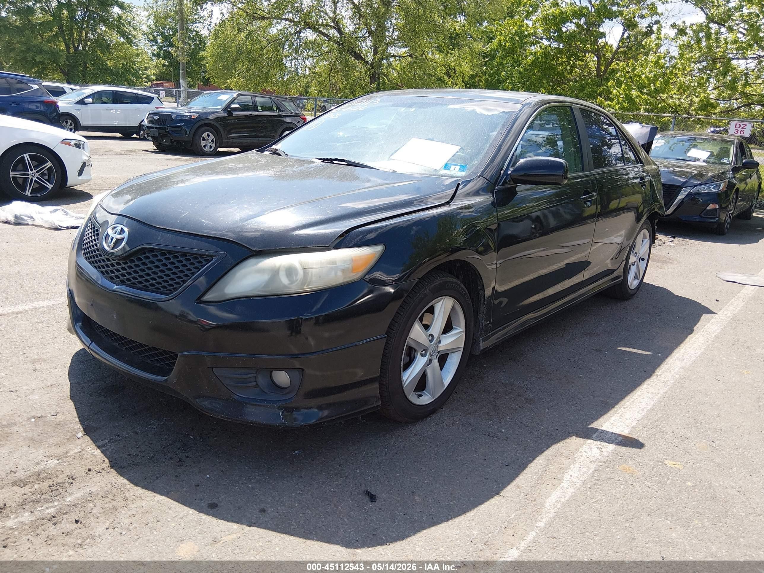 2011 Toyota Camry Se Black vin: 4T1BF3EK9BU663870