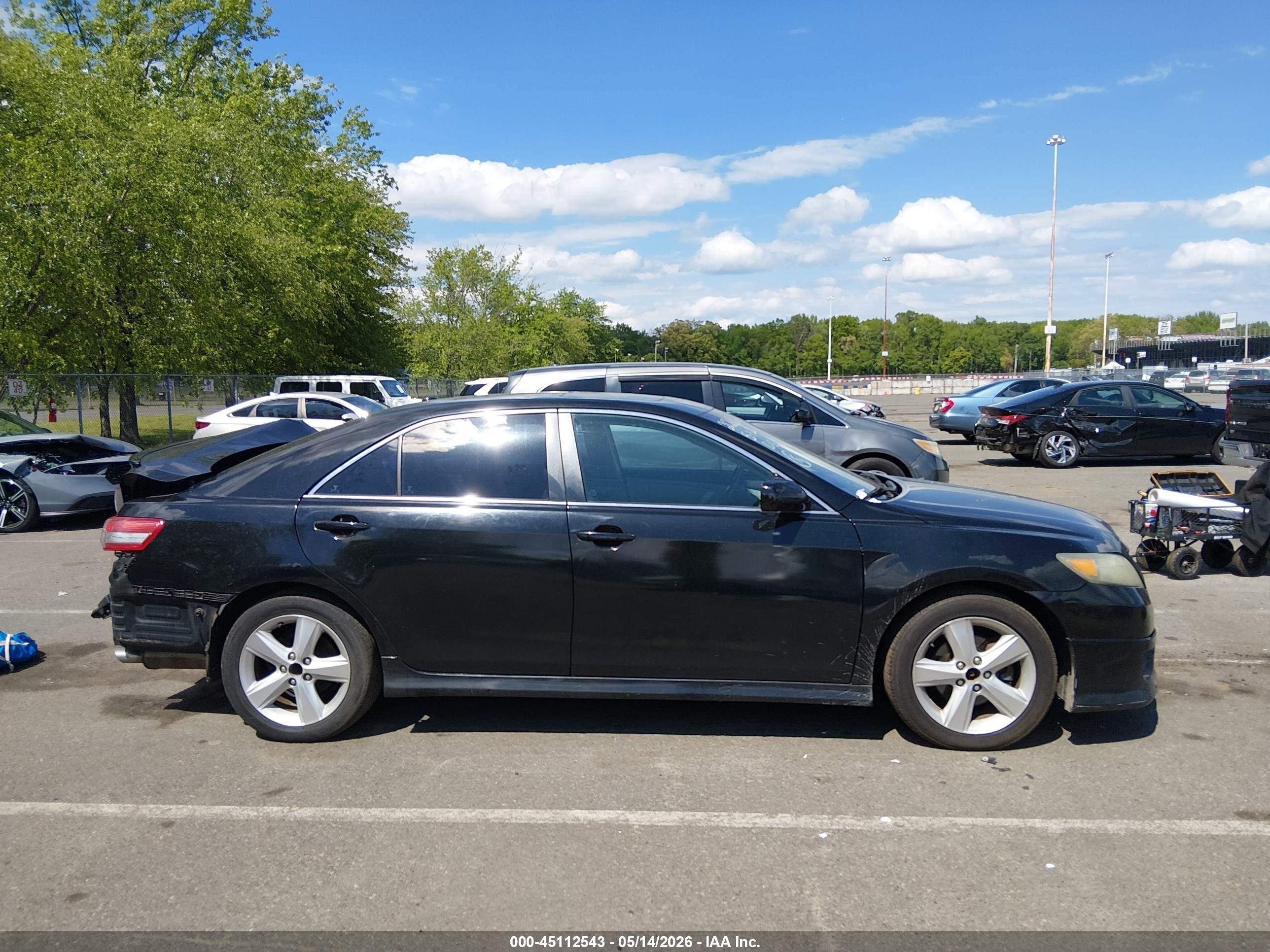 2011 Toyota Camry Se Black vin: 4T1BF3EK9BU663870