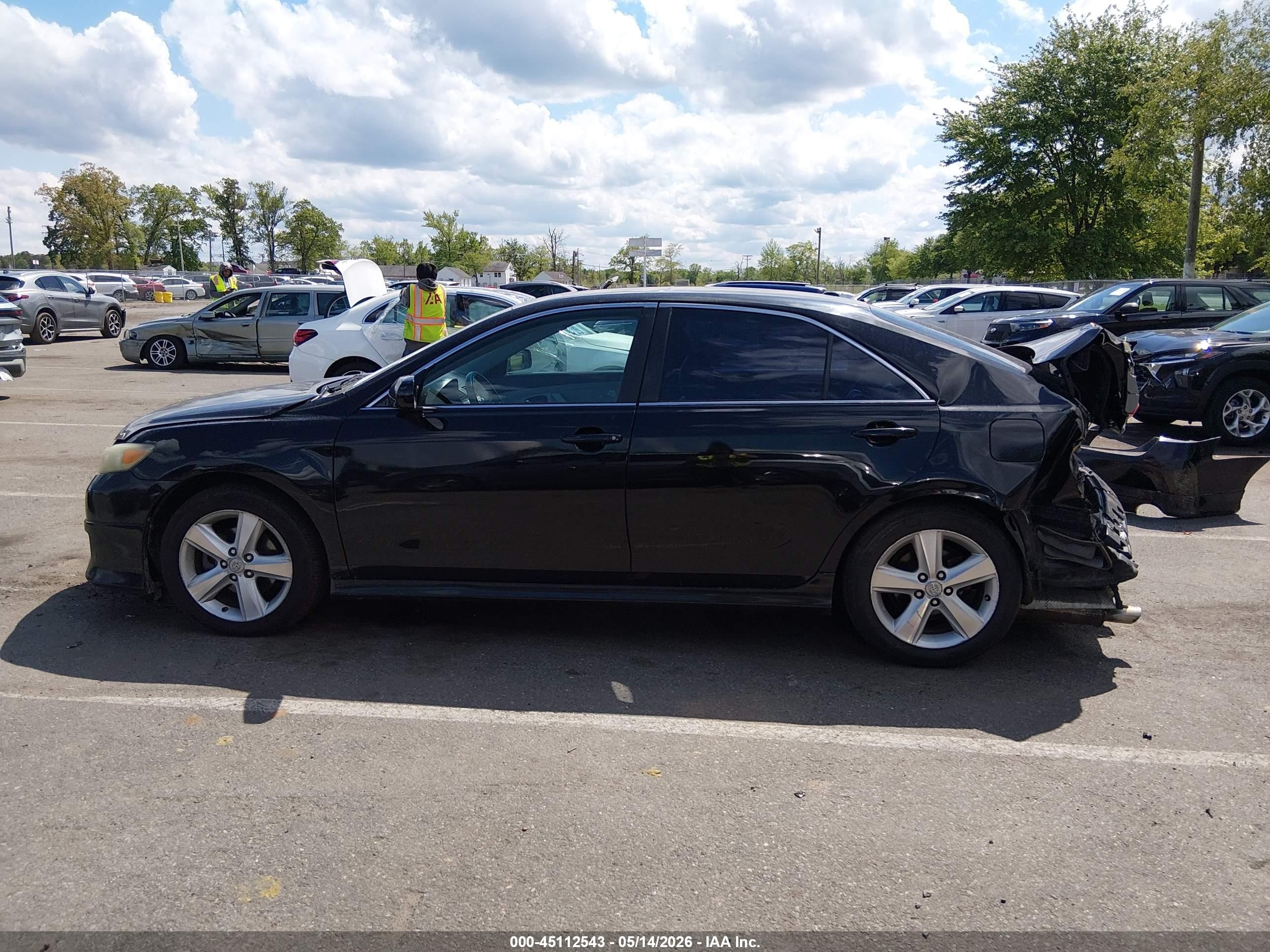 2011 Toyota Camry Se Black vin: 4T1BF3EK9BU663870
