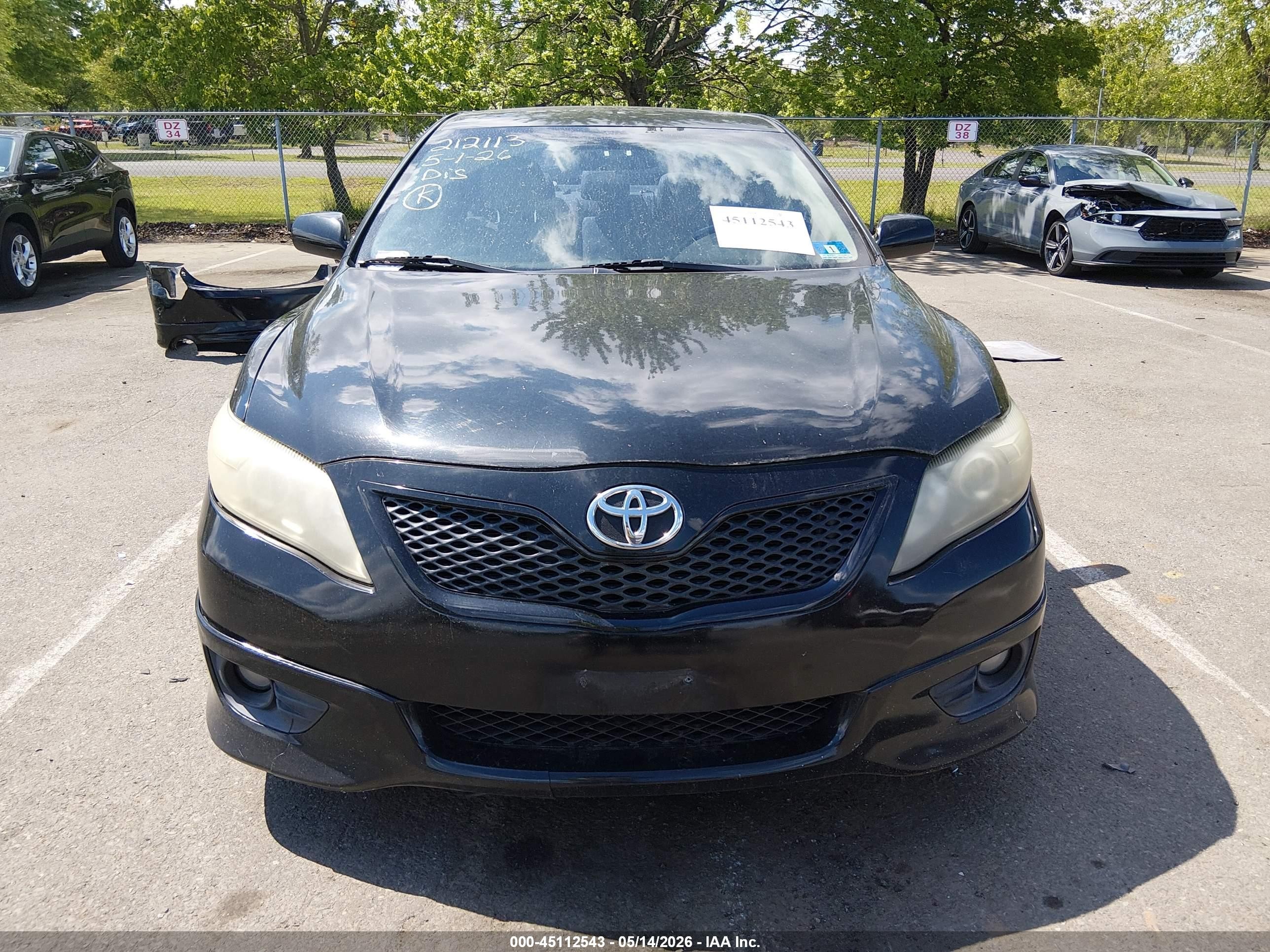 2011 Toyota Camry Se Black vin: 4T1BF3EK9BU663870