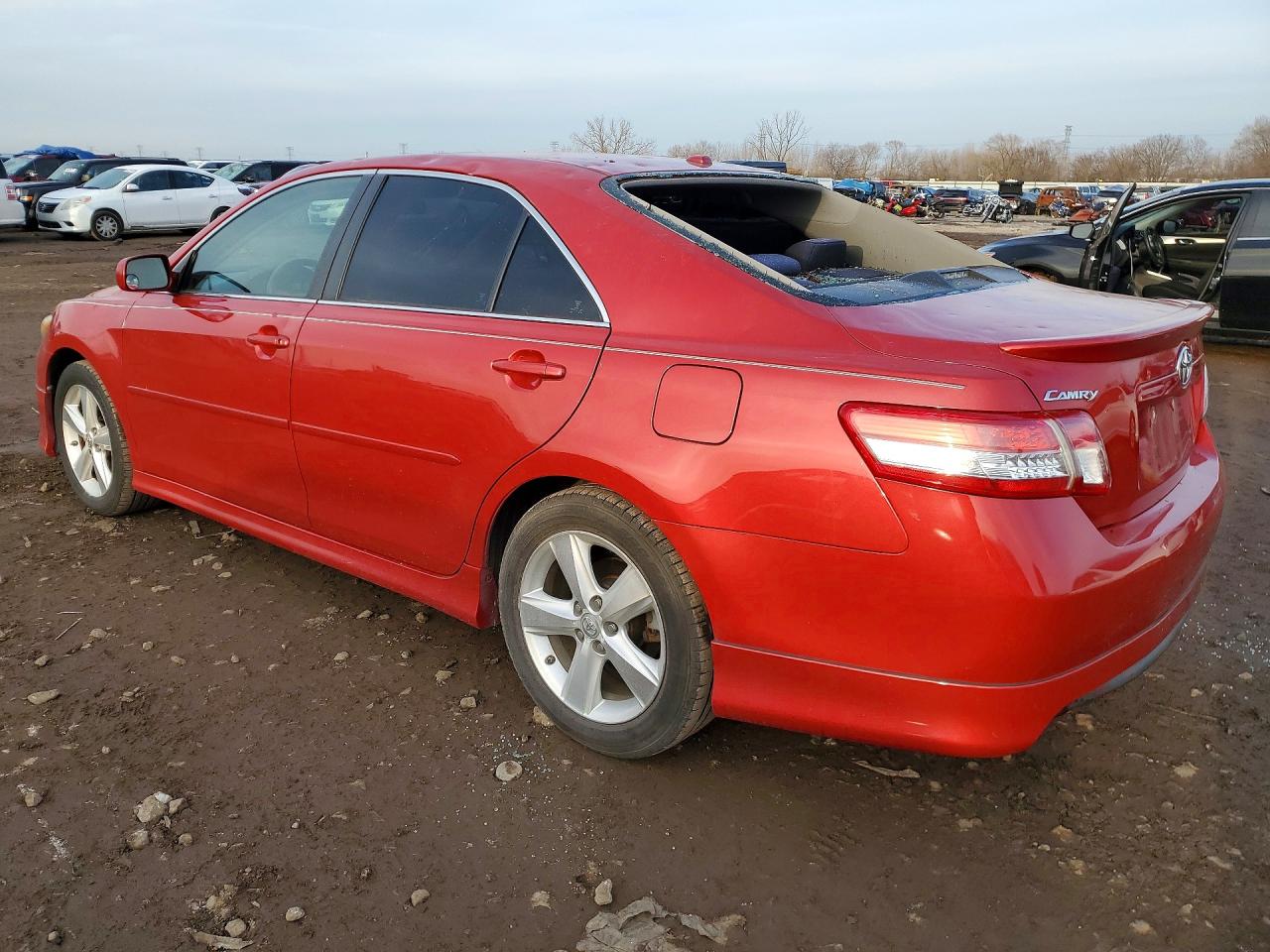 2011 Toyota Camry Se Red vin: 4T1BF3EK9BU664730