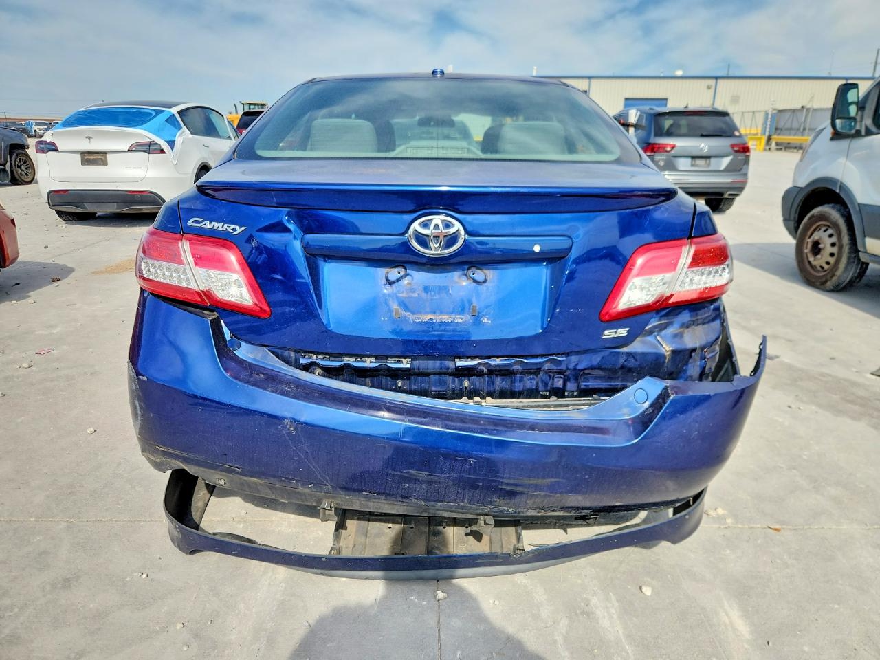 2011 Toyota Camry Se Blue vin: 4T1BF3EK9BU666607
