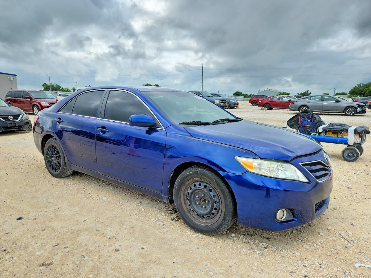 2011 Toyota Camry Base Синий vin: 4T1BF3EK9BU675145