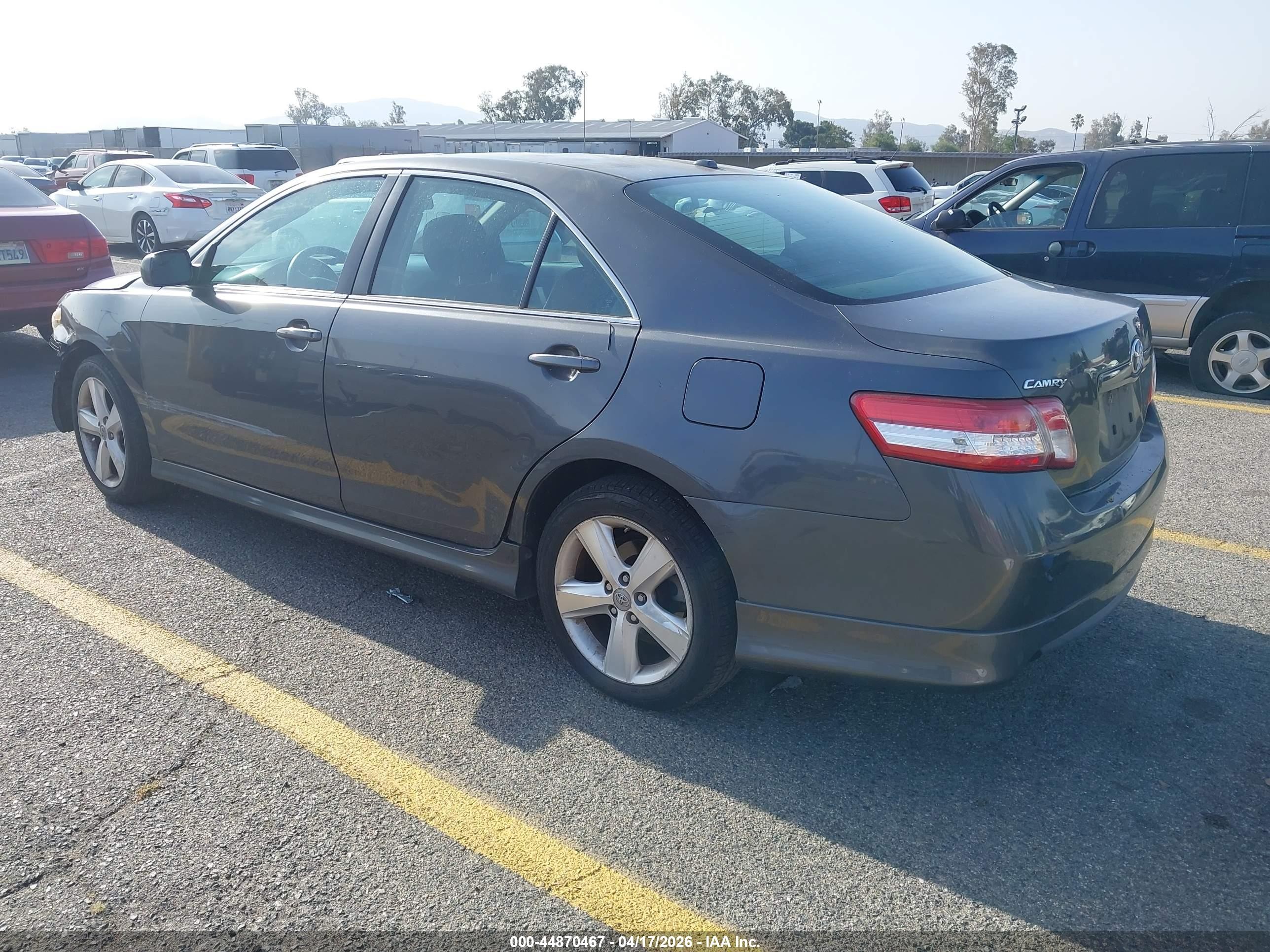 2011 Toyota Camry Se Gray vin: 4T1BF3EK9BU678692