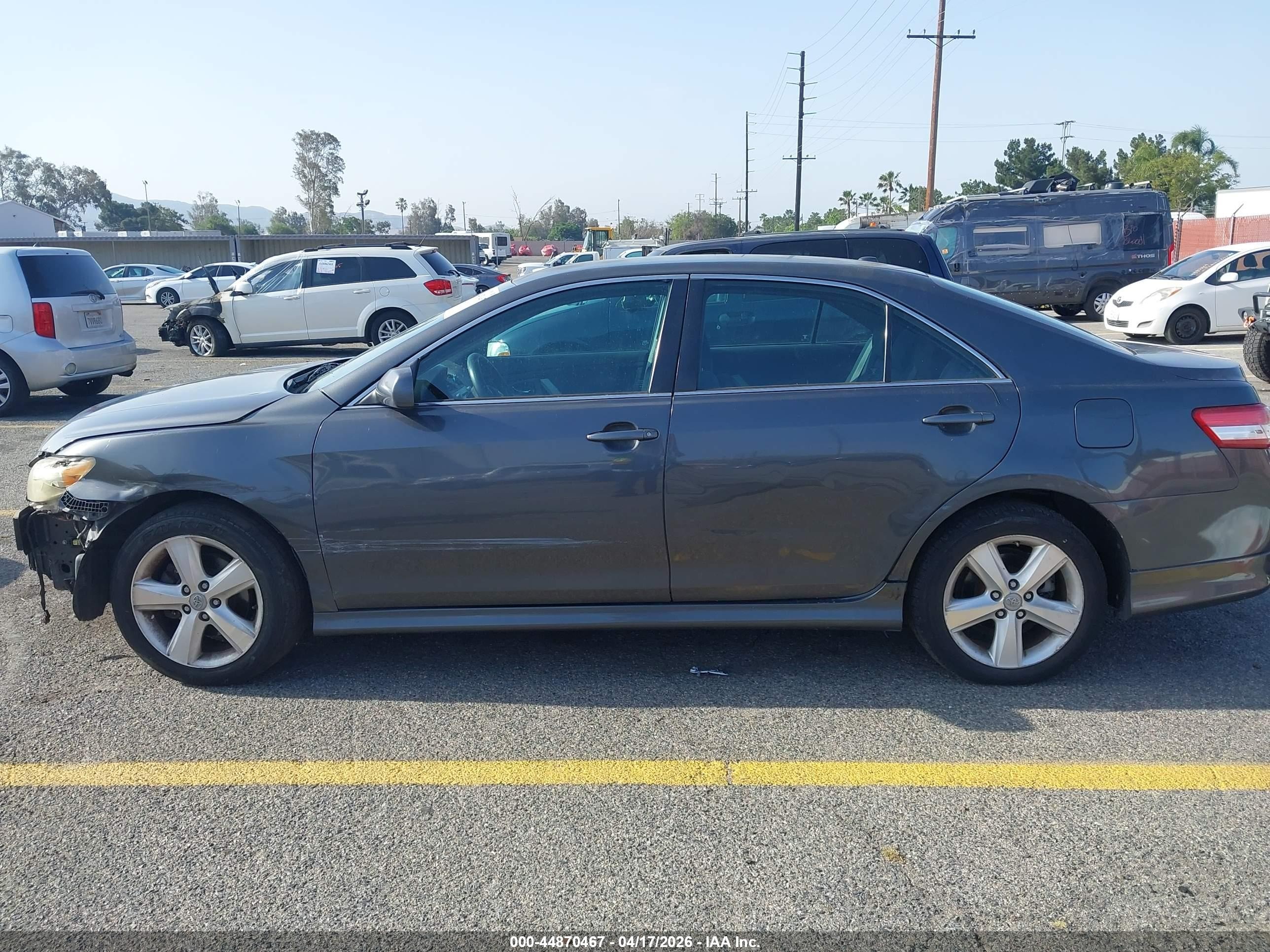 2011 Toyota Camry Se Gray vin: 4T1BF3EK9BU678692