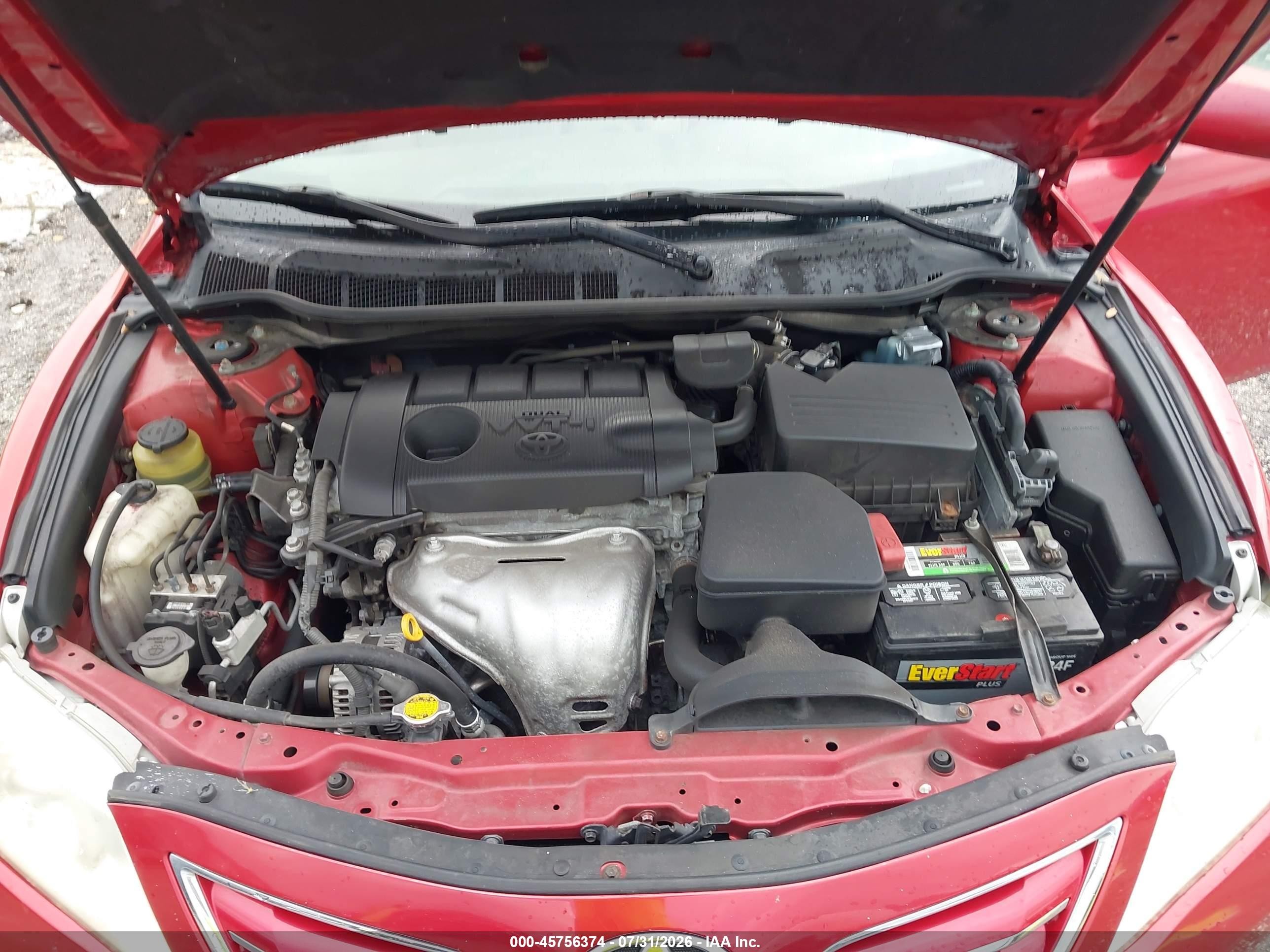 2011 Toyota Camry Xle Red vin: 4T1BF3EK9BU697002