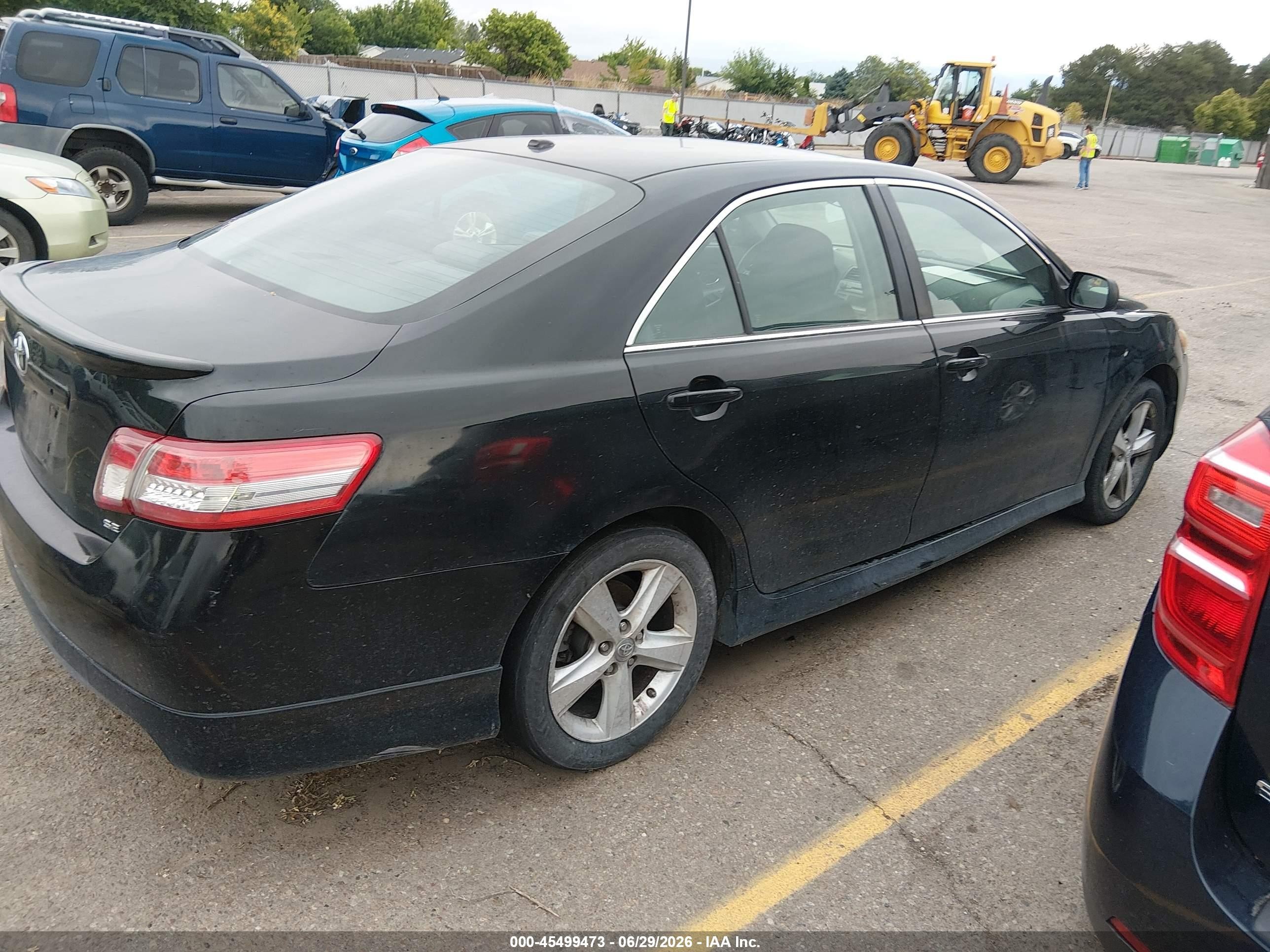 2011 Toyota Camry Se Black vin: 4T1BF3EK9BU721279
