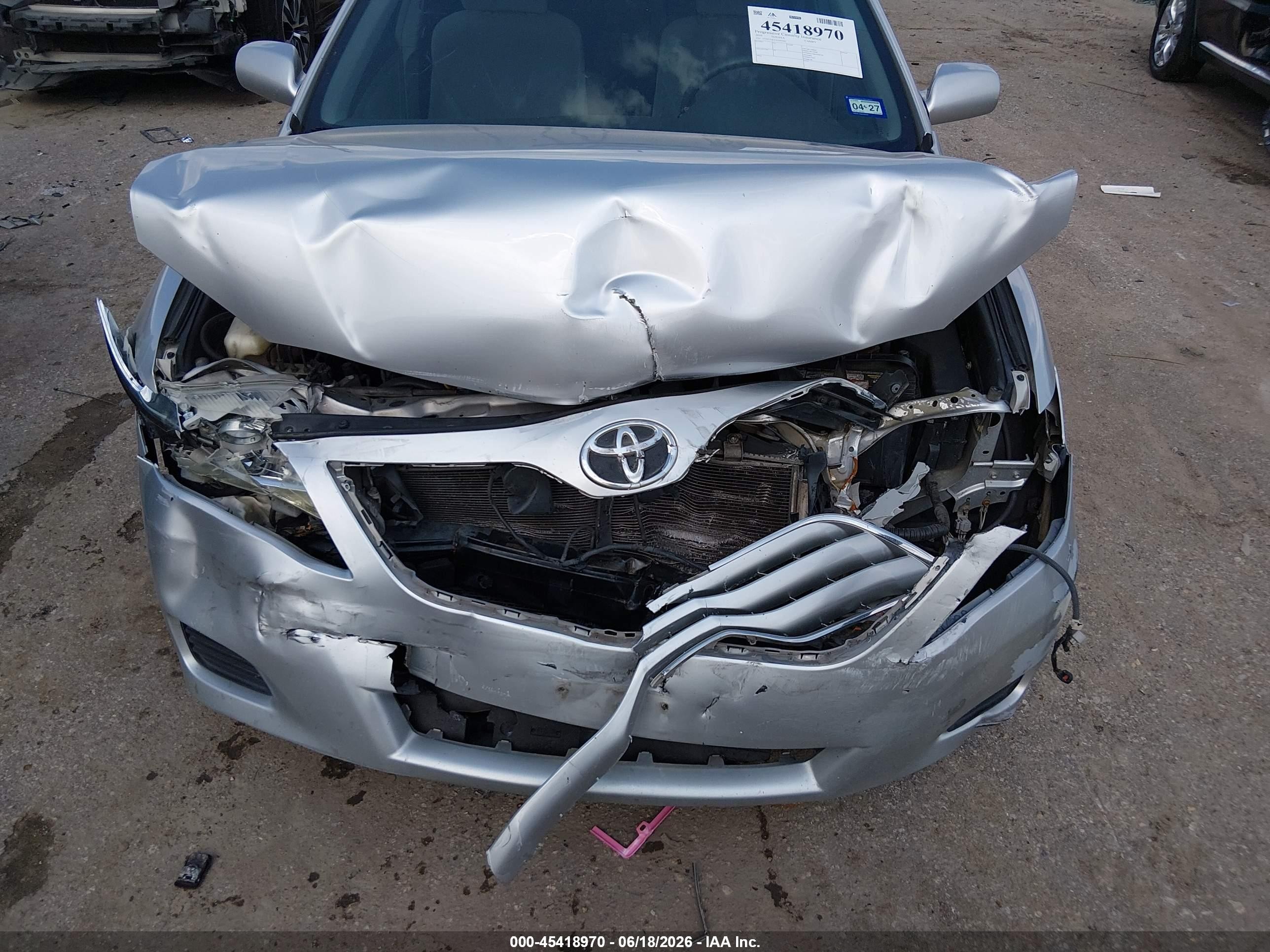 2010 Toyota Camry Le Silver vin: 4T1BF3EKXAU054365