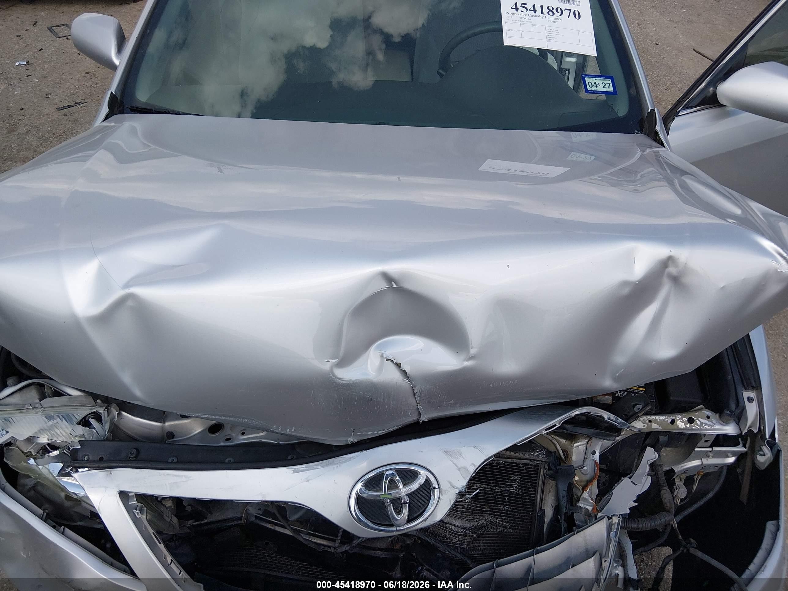 2010 Toyota Camry Le Silver vin: 4T1BF3EKXAU054365