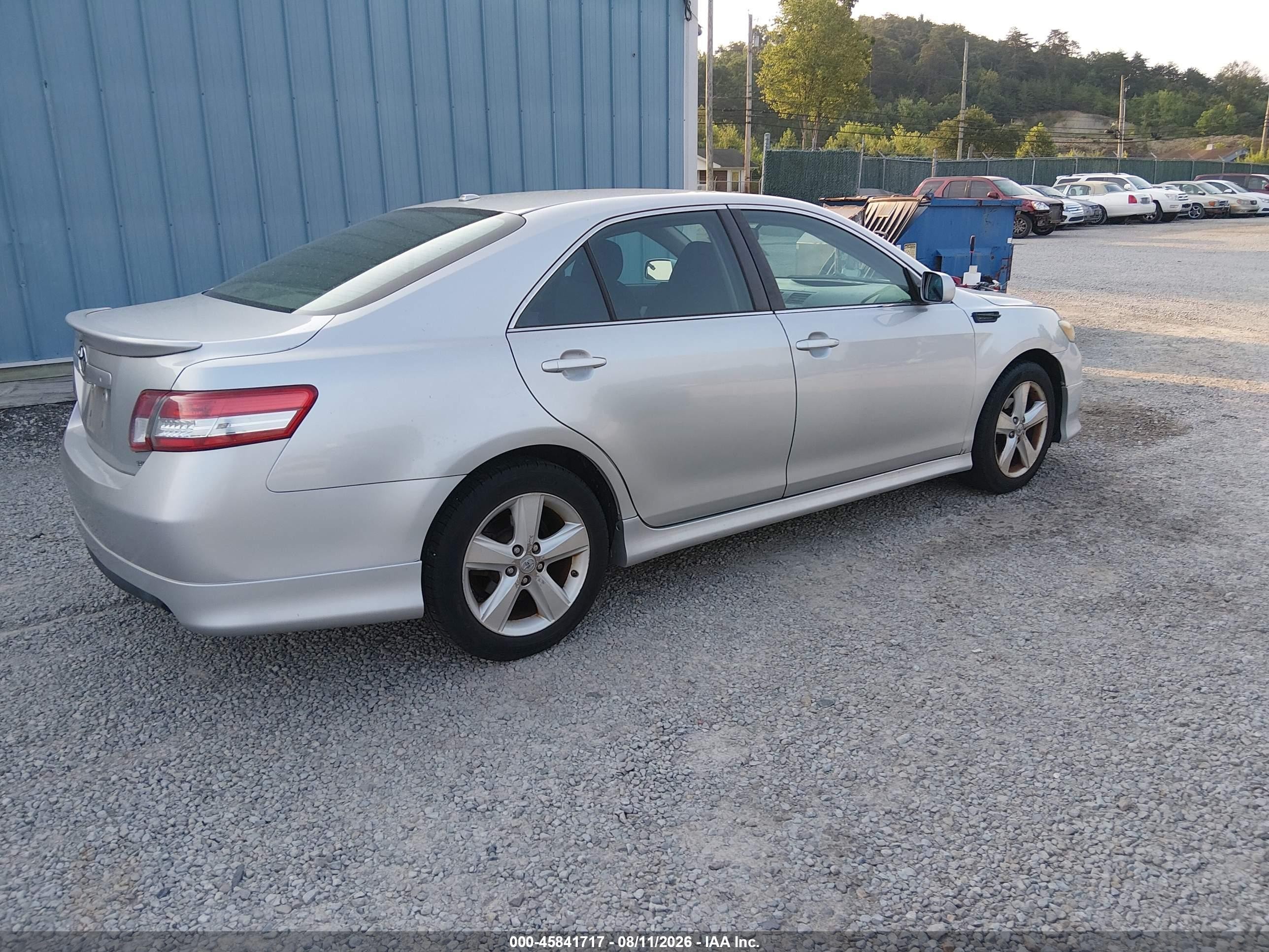 2010 Toyota Camry Se Серебряный vin: 4T1BF3EKXAU064863
