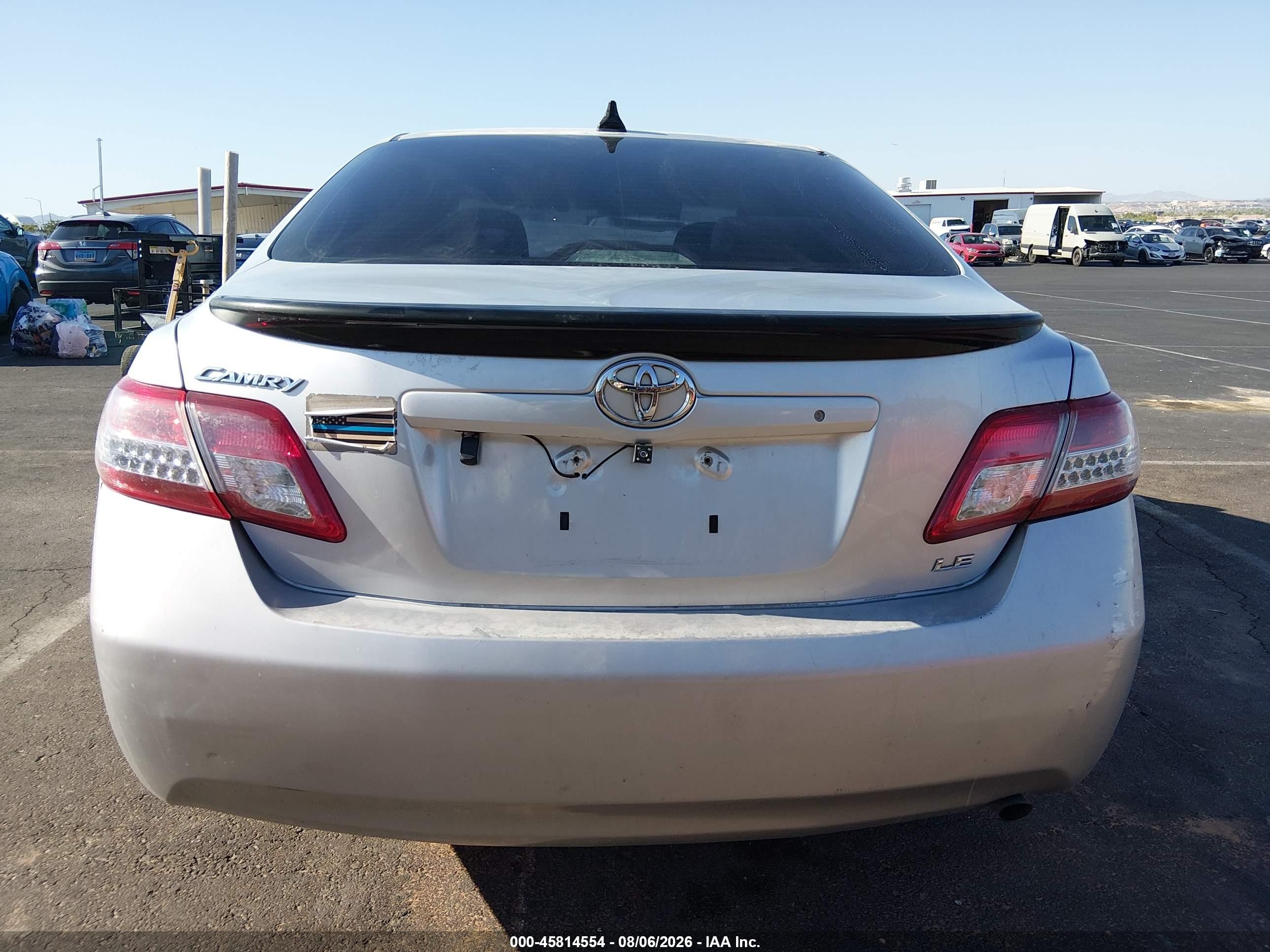 2010 Toyota Camry Le Silver vin: 4T1BF3EKXAU085499