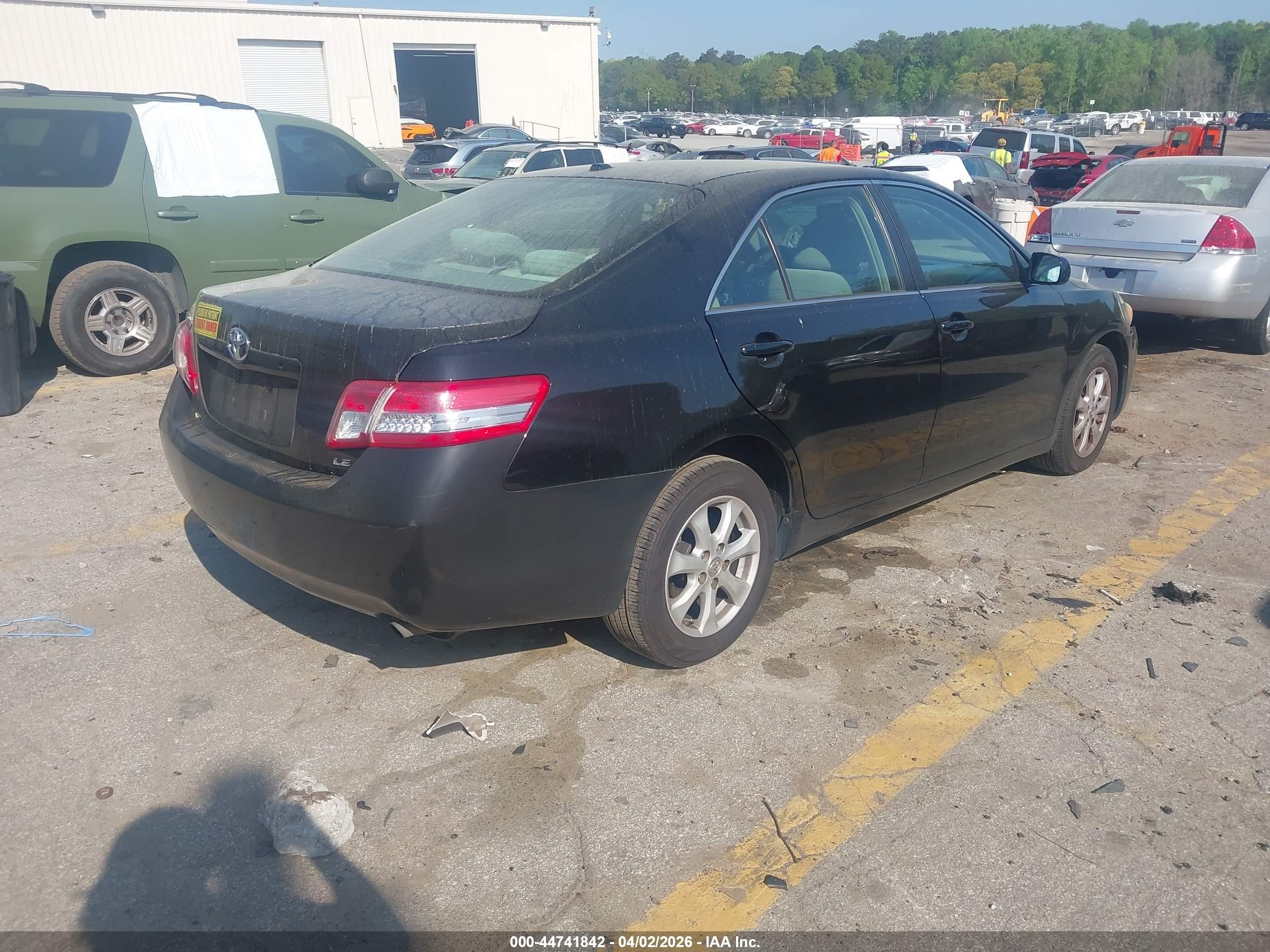 2010 Toyota Camry Le Black vin: 4T1BF3EKXAU113902