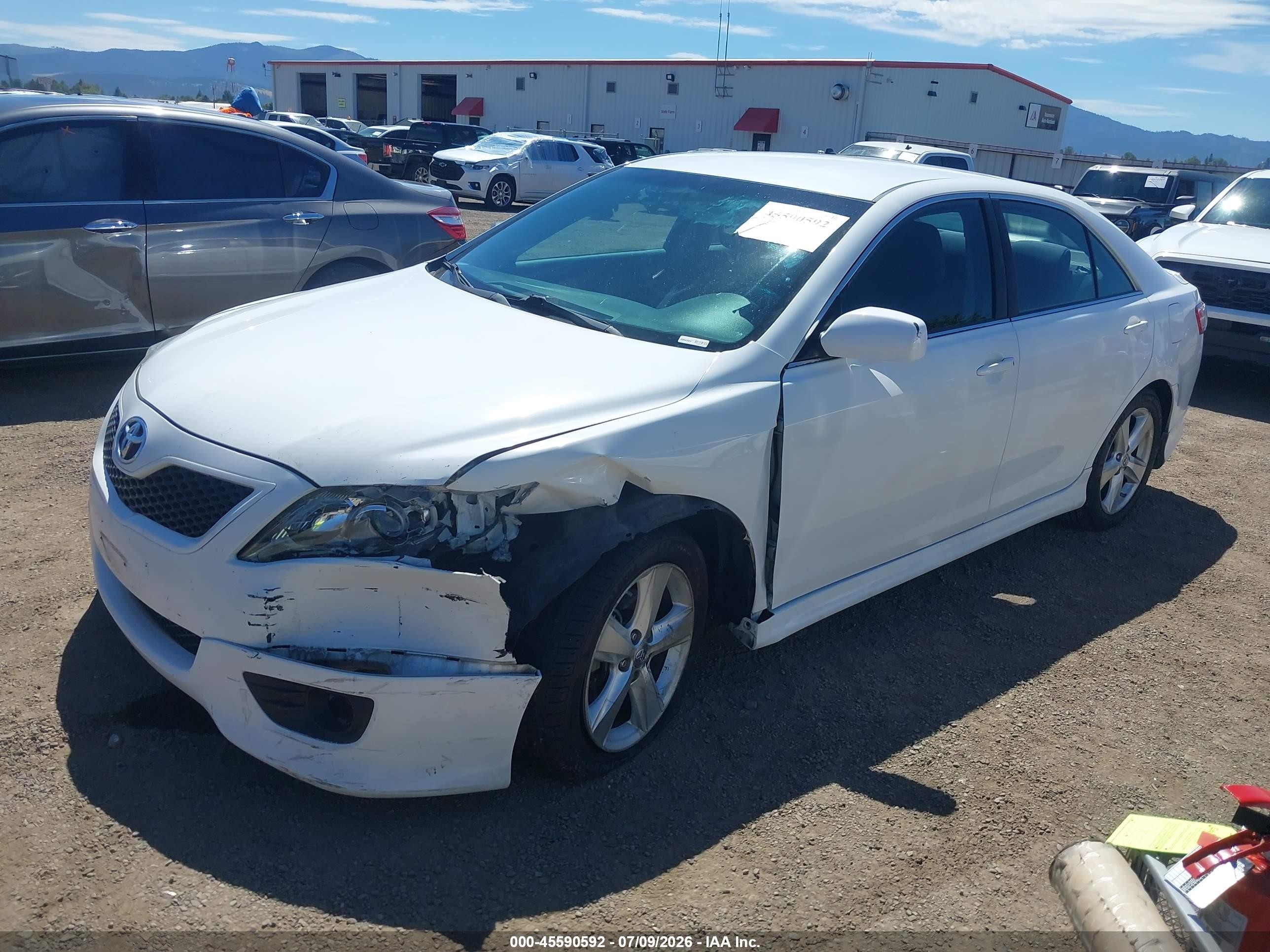 2010 Toyota Camry Se White vin: 4T1BF3EKXAU521137