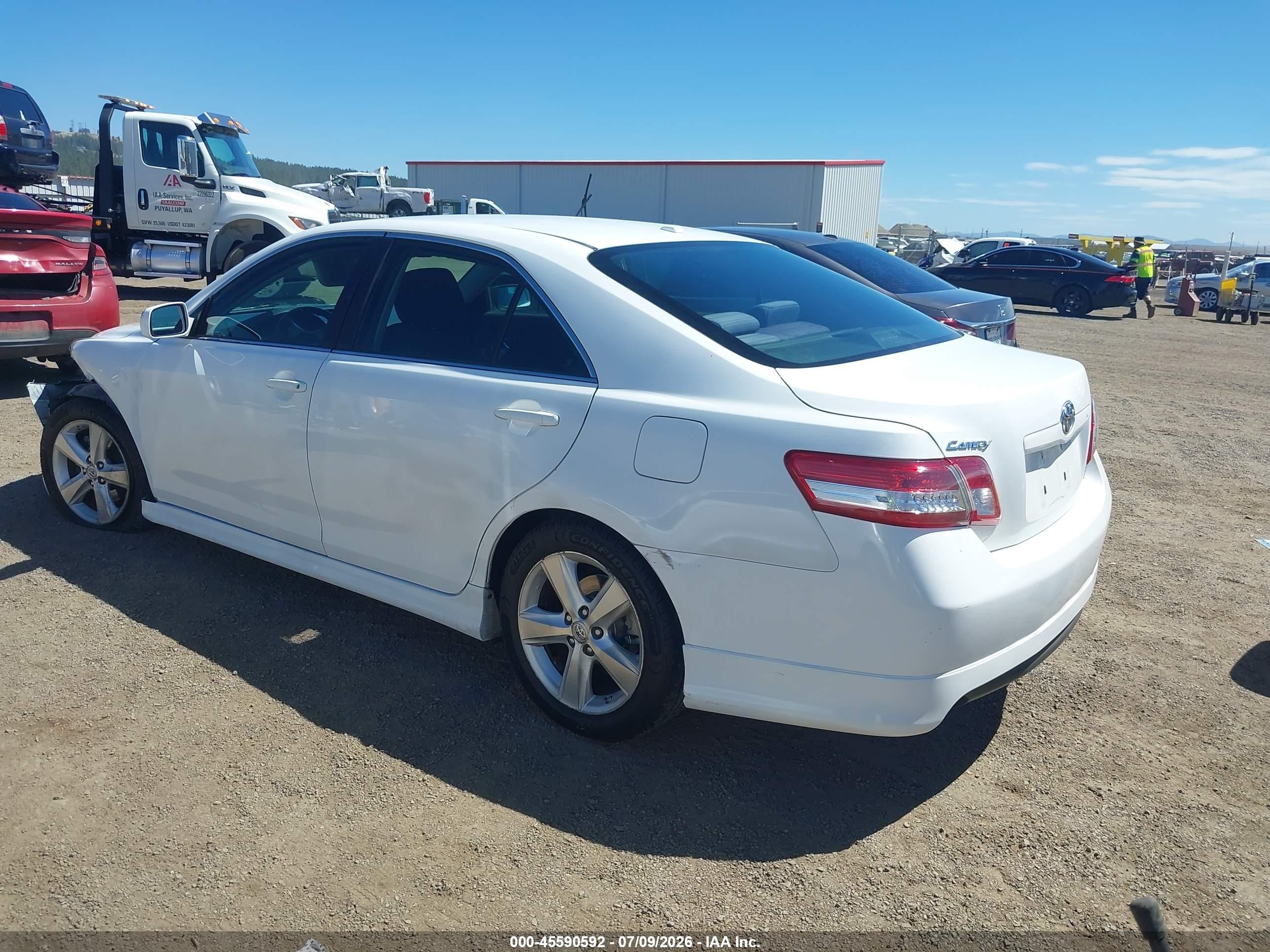 2010 Toyota Camry Se White vin: 4T1BF3EKXAU521137
