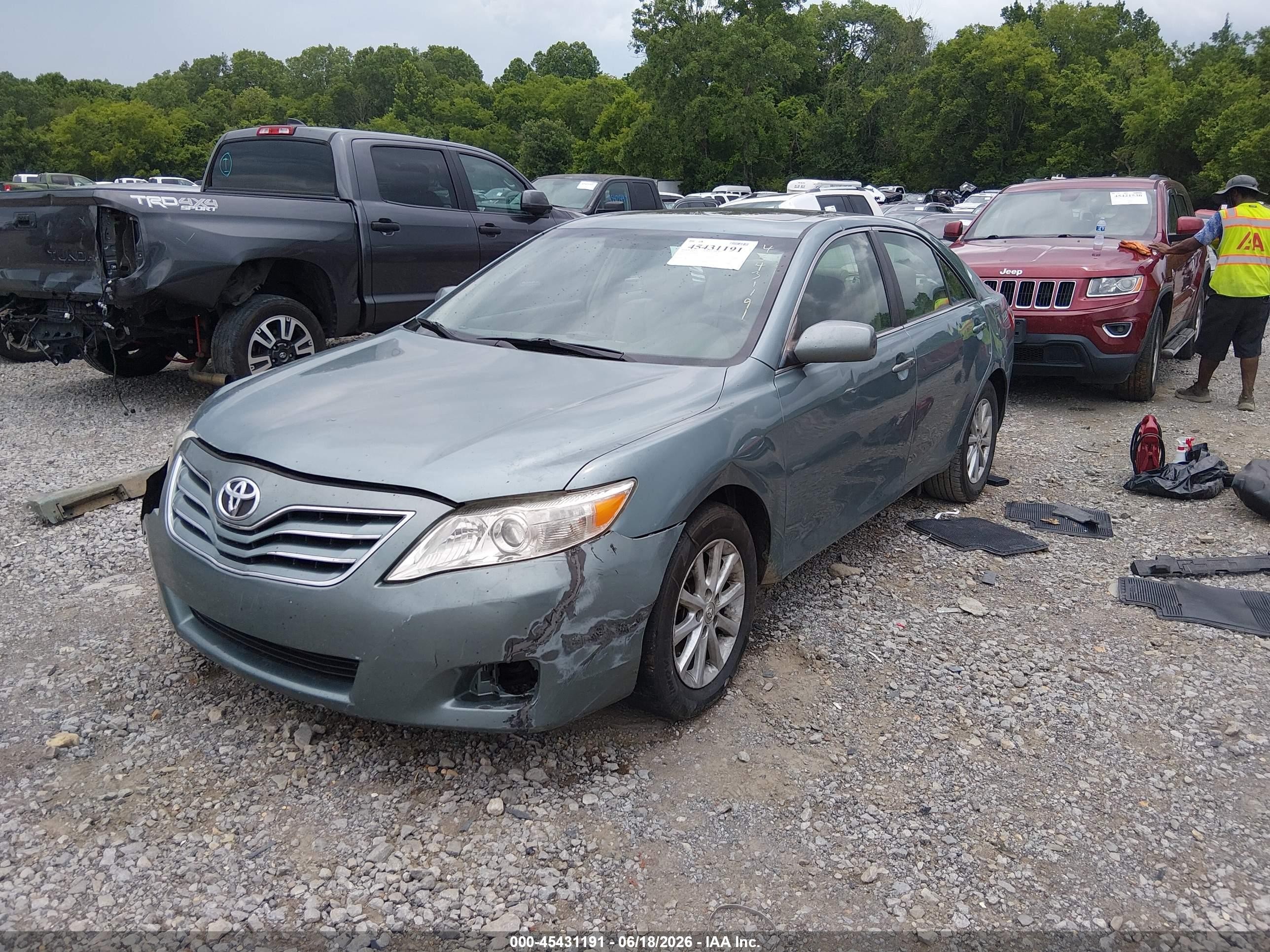 2010 Toyota Camry Xle Teal vin: 4T1BF3EKXAU562870