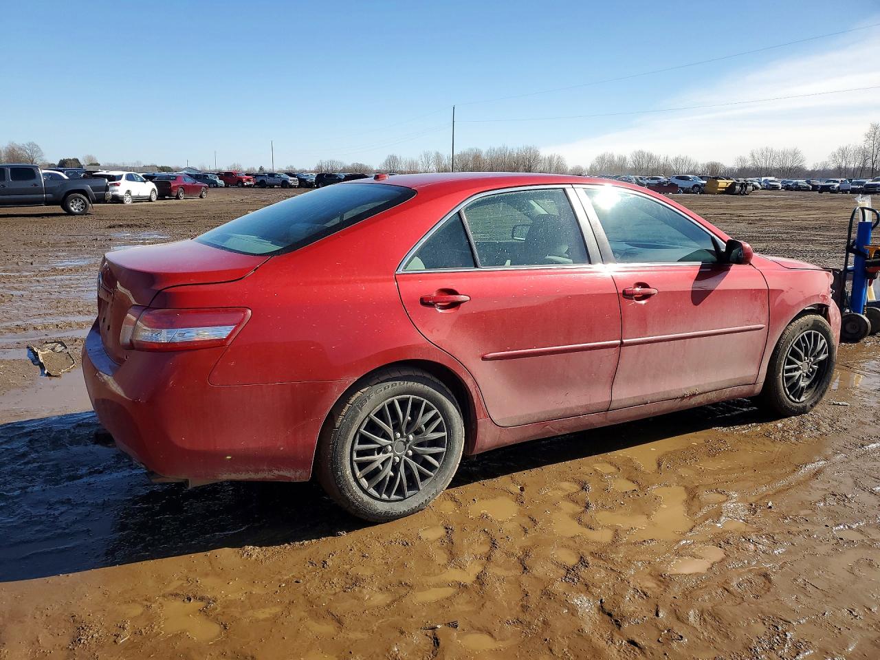 2011 Toyota Camry Le Красный vin: 4T1BF3EKXBU182428