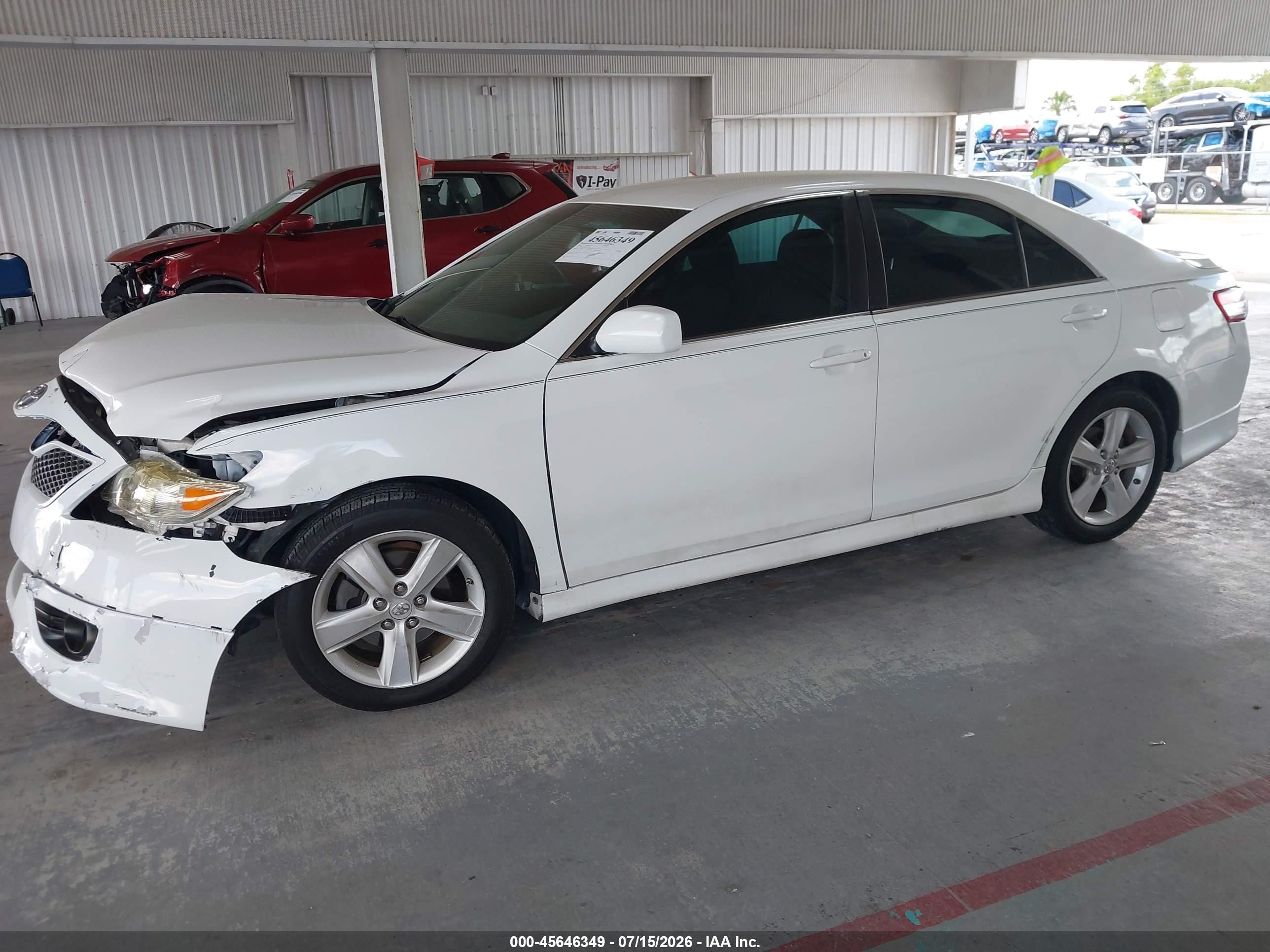 2011 Toyota Camry Se Белый vin: 4T1BF3EKXBU587186