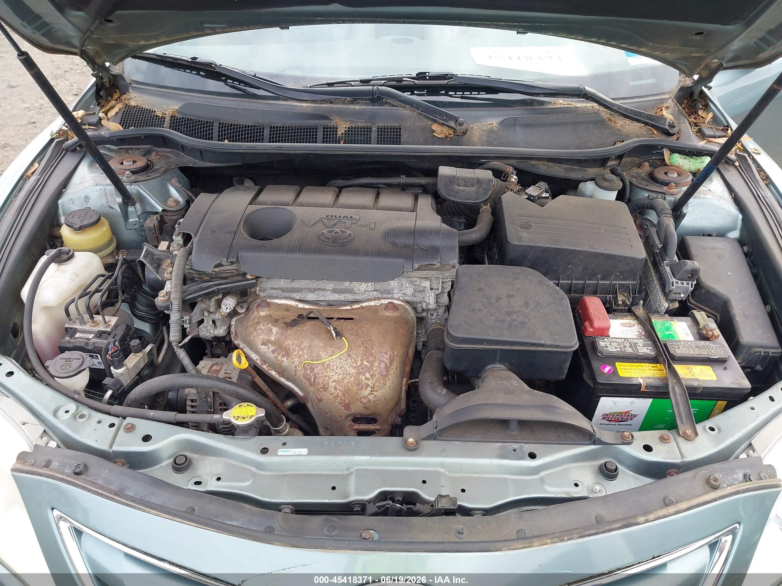 2011 Toyota Camry Xle Green vin: 4T1BF3EKXBU593067