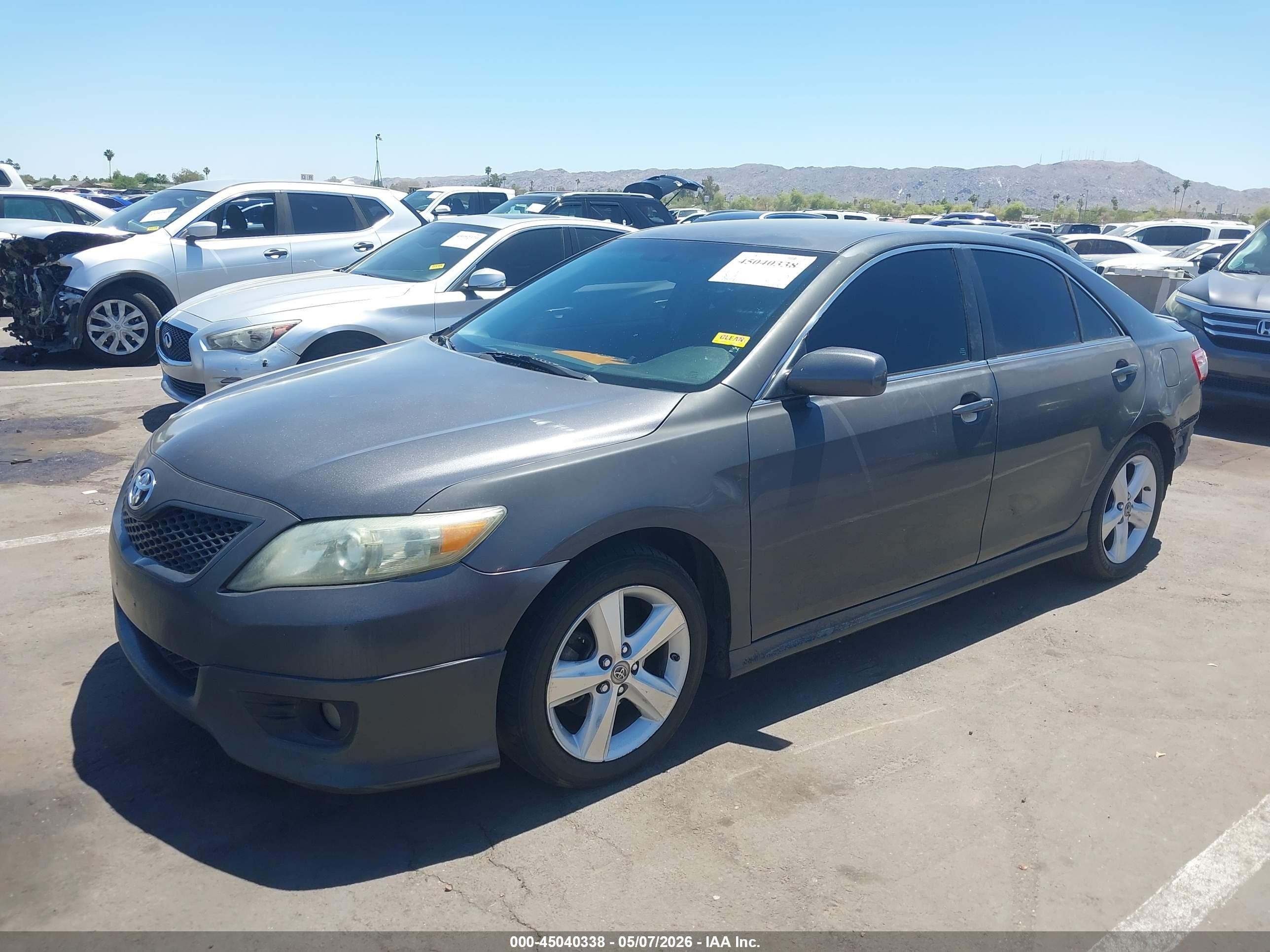 2011 Toyota Camry Se Gray vin: 4T1BF3EKXBU605928