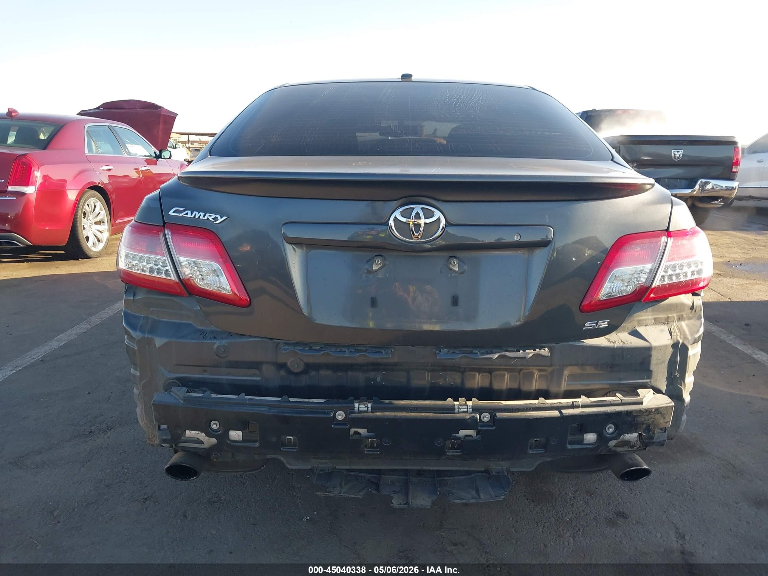 2011 Toyota Camry Se Gray vin: 4T1BF3EKXBU605928