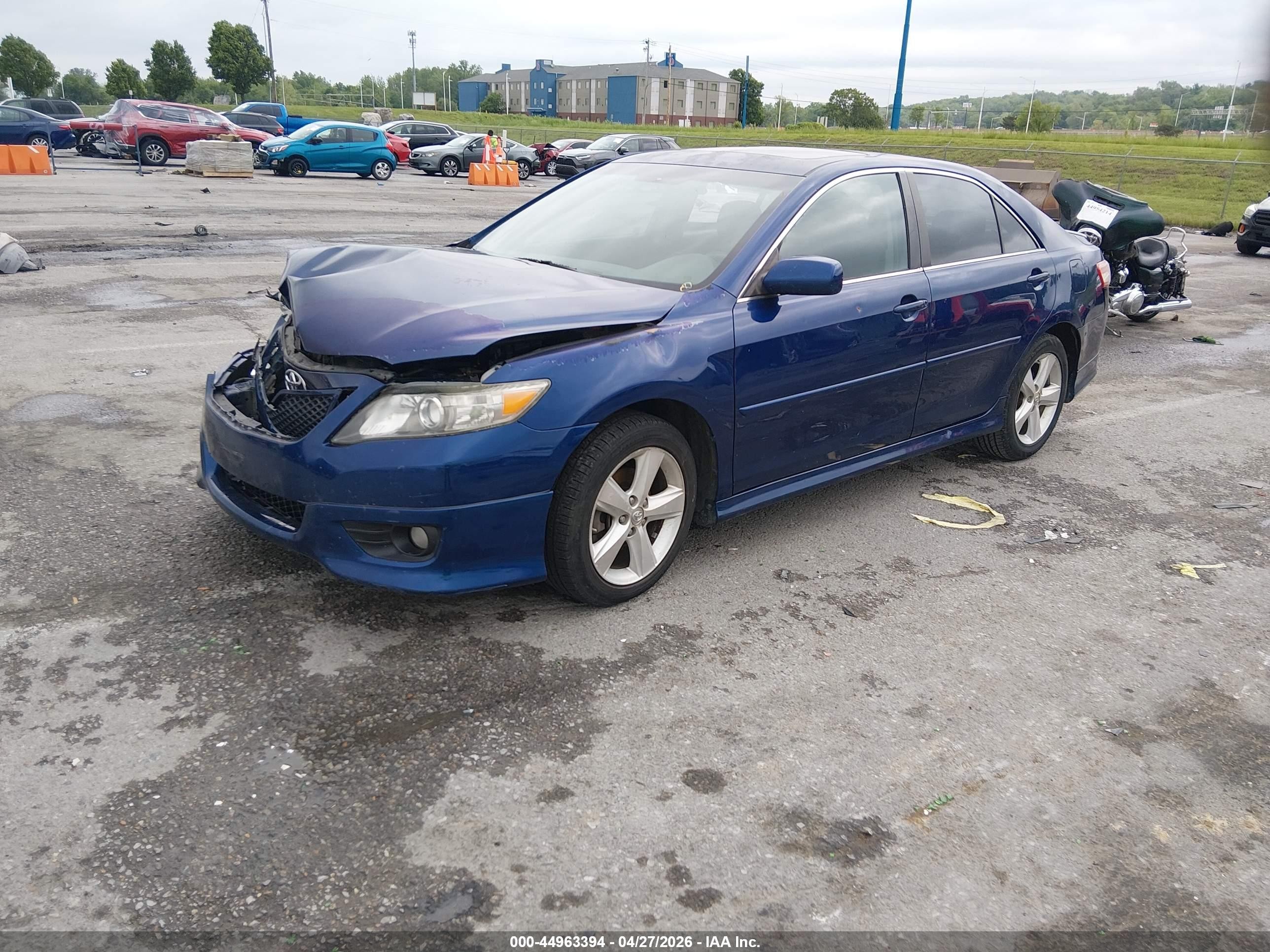2011 Toyota Camry Se Blue vin: 4T1BF3EKXBU667930