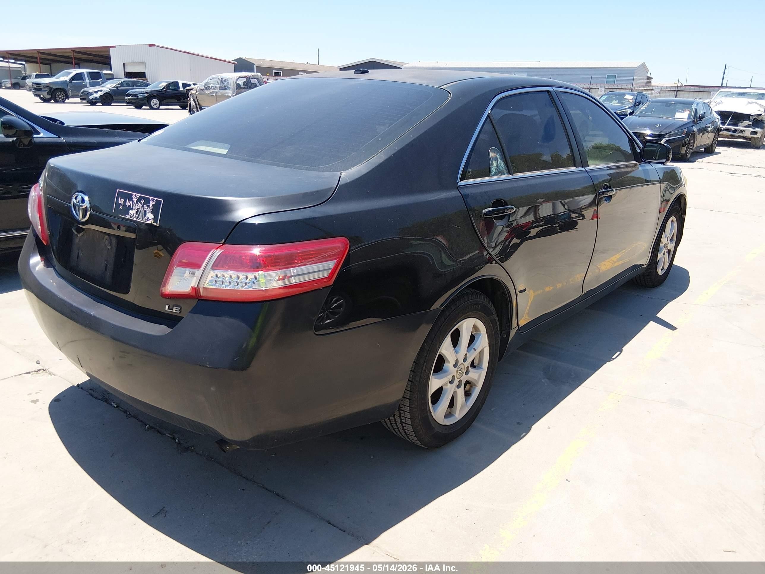2011 Toyota Camry Le Black vin: 4T1BF3EKXBU675154