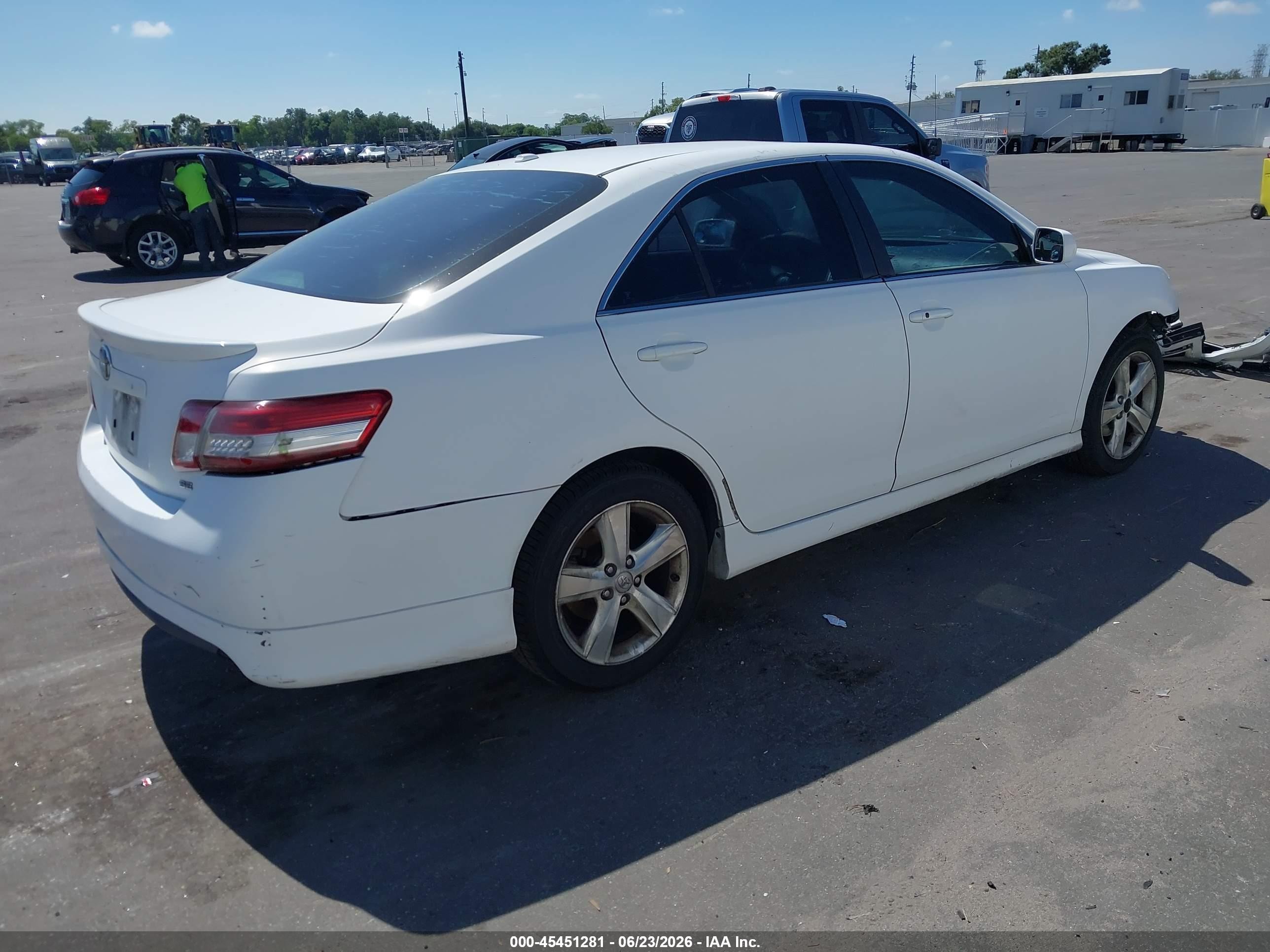 2011 Toyota Camry Se White vin: 4T1BF3EKXBU711246