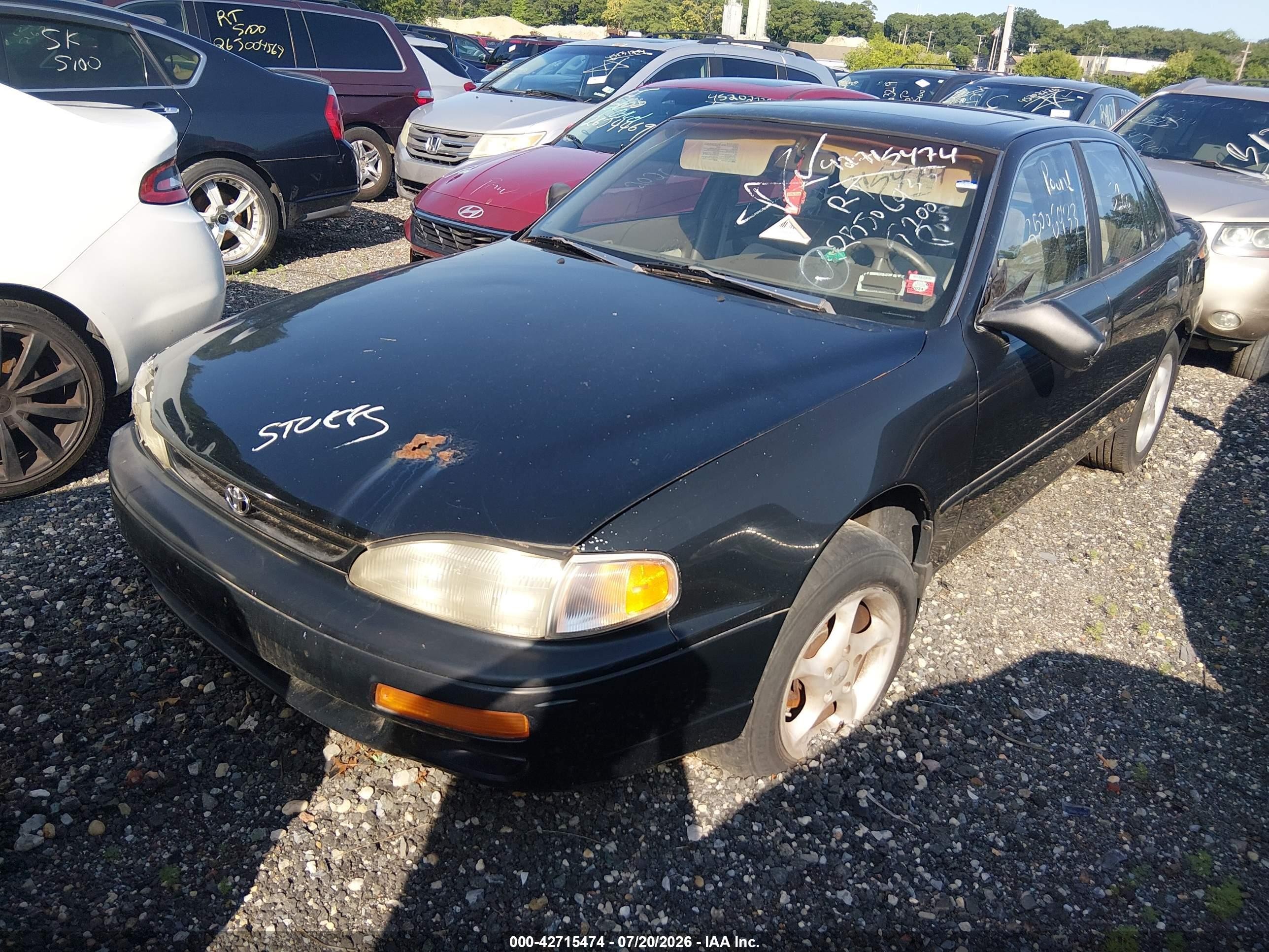 1996 Toyota Camry Dx/le/xle Черный vin: 4T1BG12K2TU823904