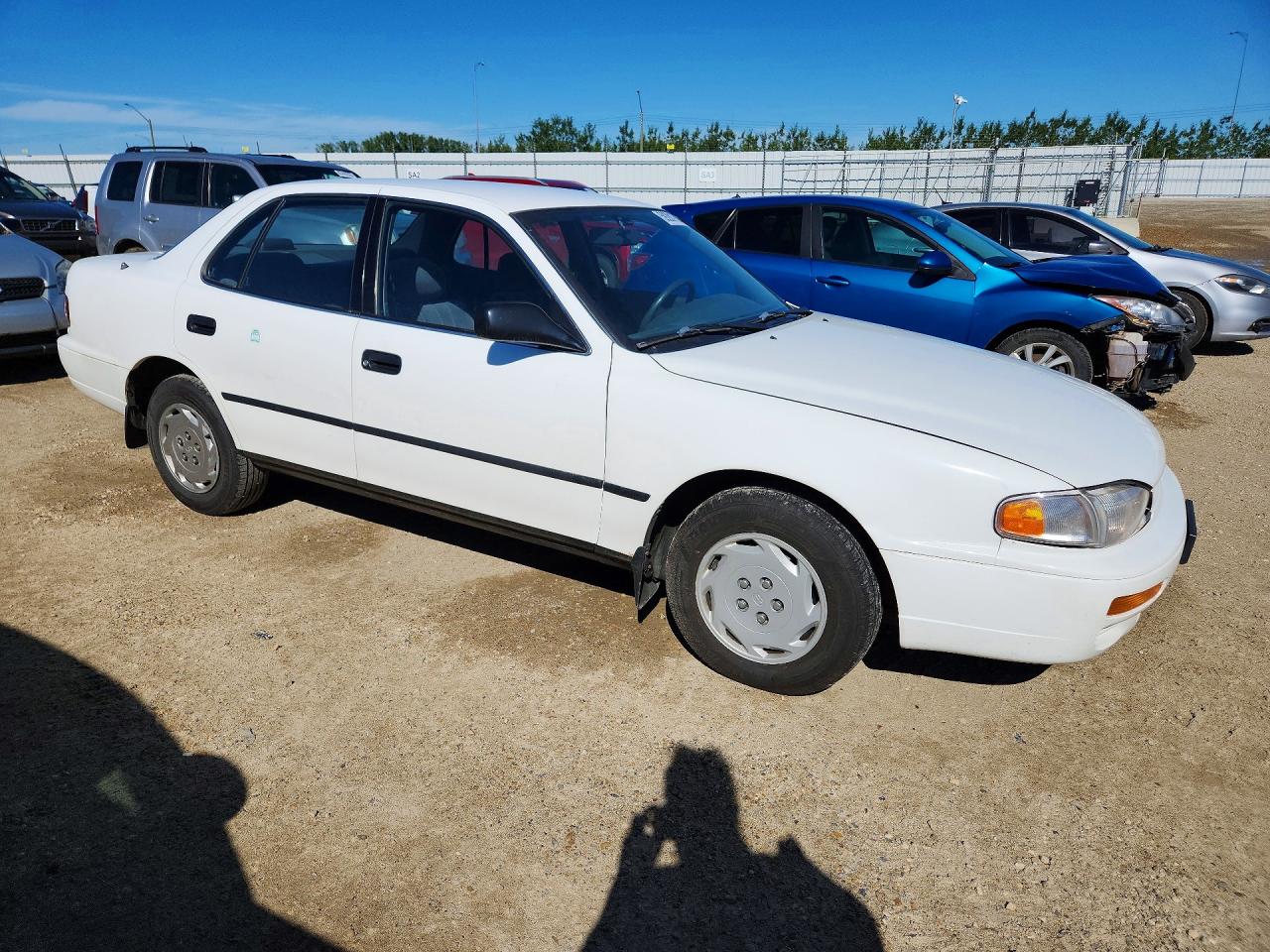 1996 Toyota Camry Dx White vin: 4T1BG12K4TU776598