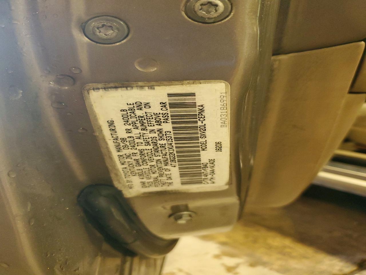 1999 Toyota Camry Le Коричневый vin: 4T1BG22K1XU415373