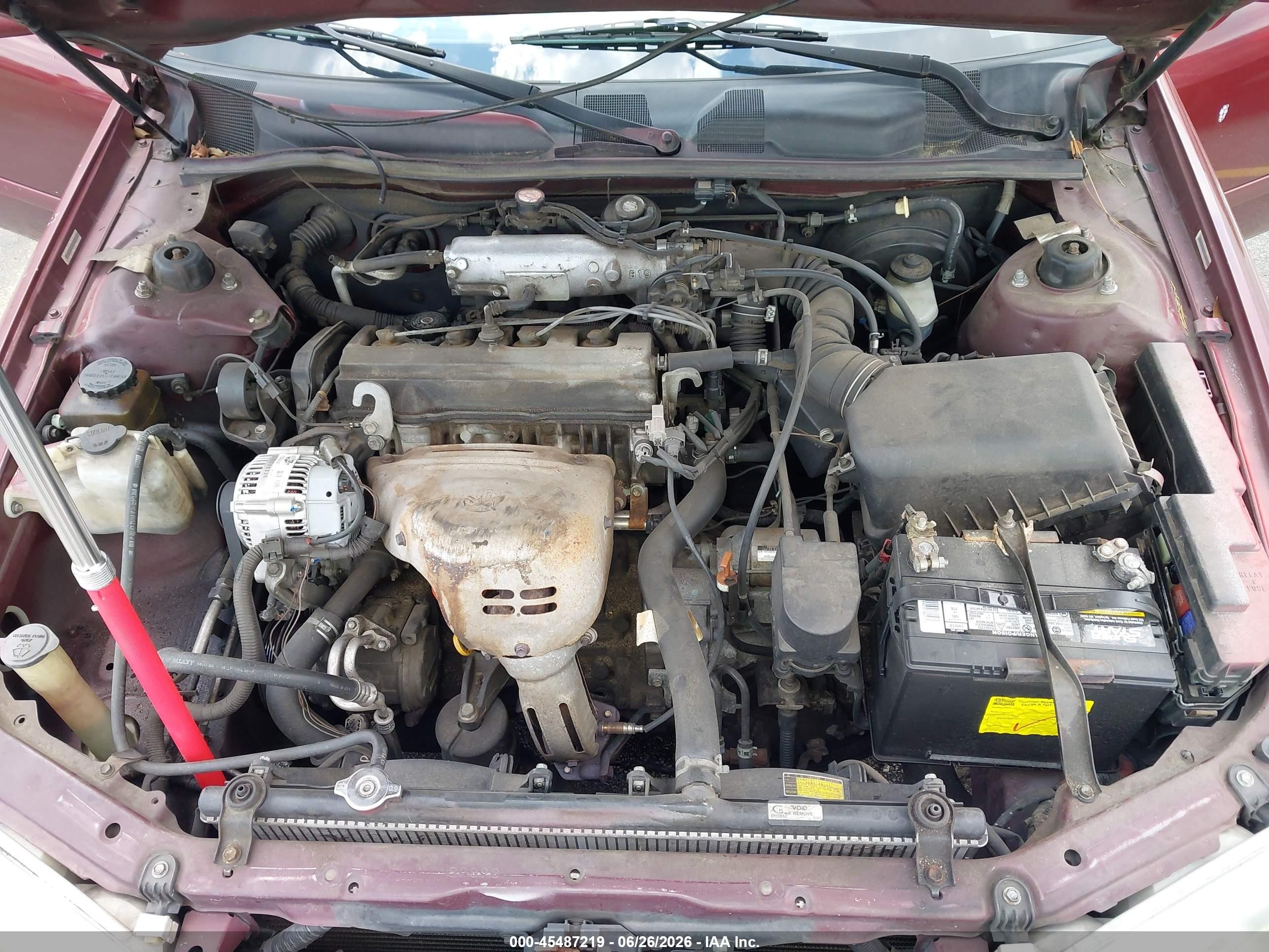 2000 Toyota Camry Le Burgundy vin: 4T1BG22K2YU732791